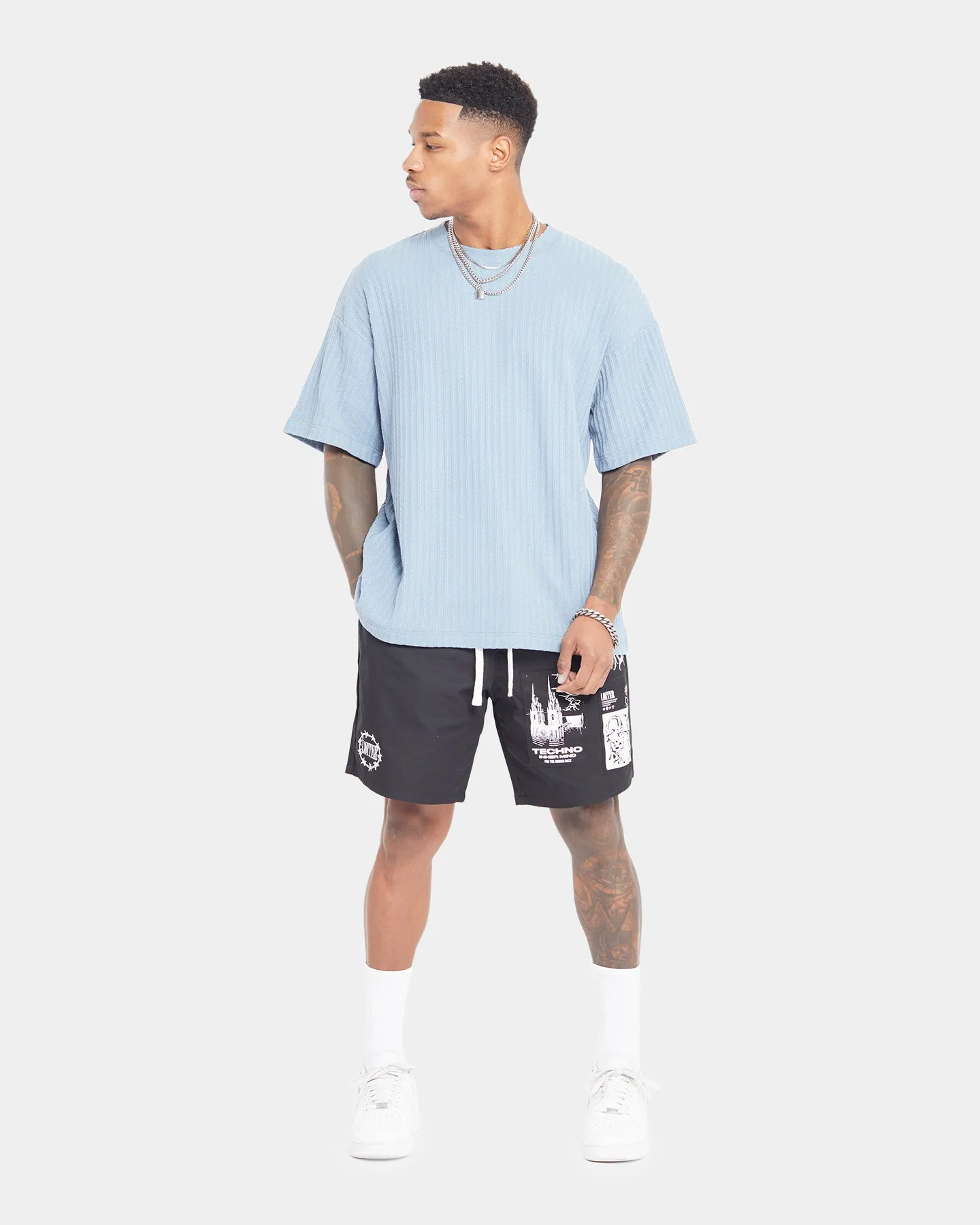 XXIII Karl Knit T-Shirt Faded Blue Versatile Wearable