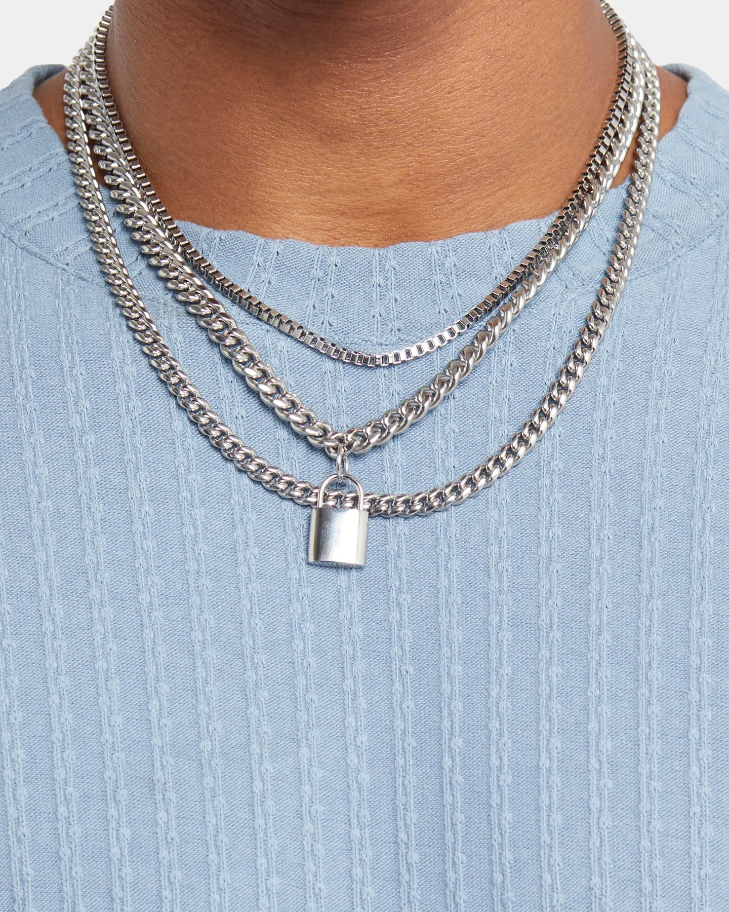 Seam Free Shoulders Comfy Vibes XXIII Karl Knit T-Shirt Faded Blue