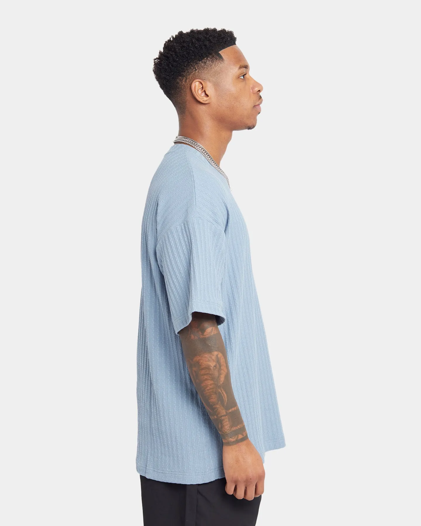 XXIII Karl Knit T-Shirt Faded Blue Summer Comfort Smart Layer