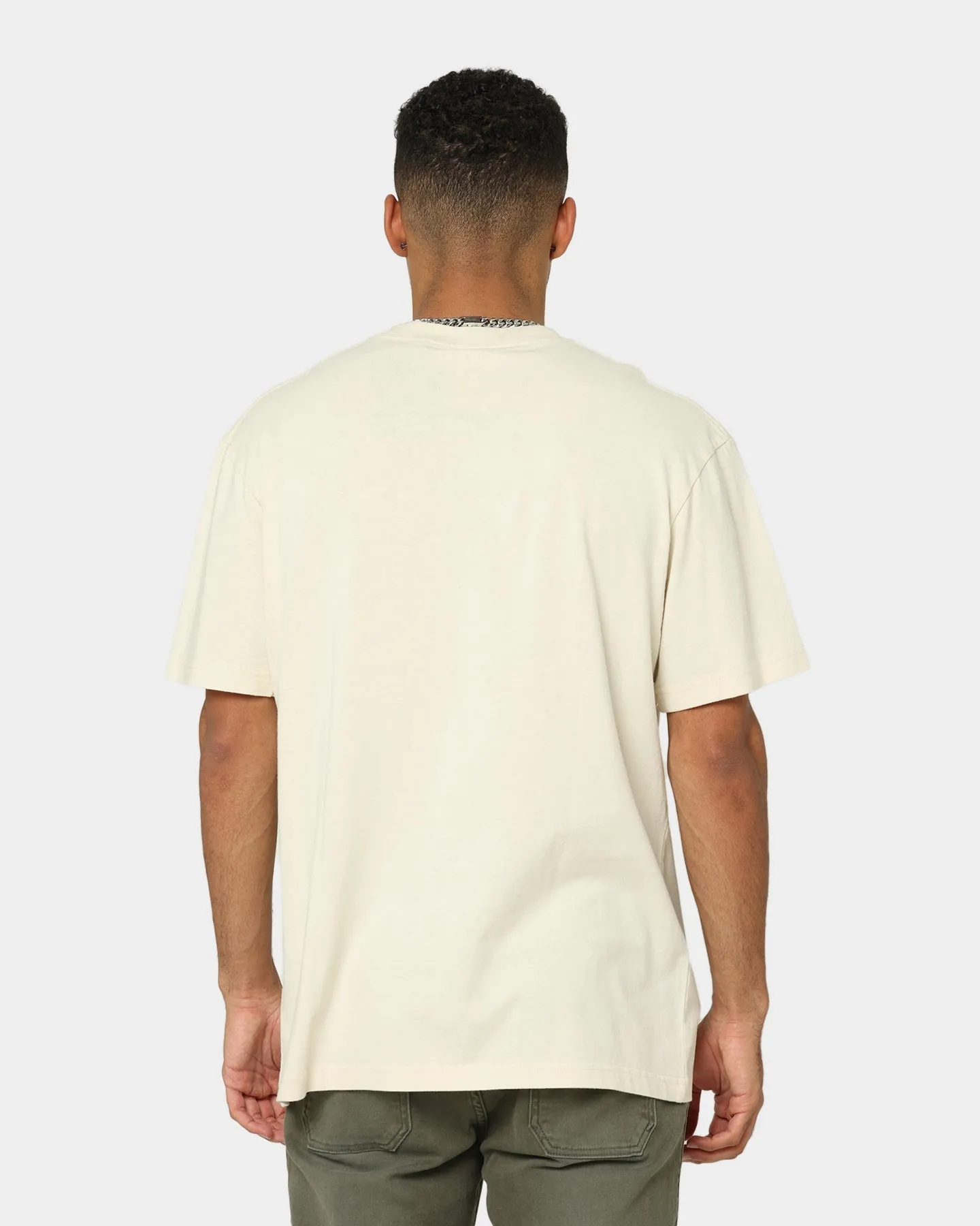 Premium Comfort Essential Wear Mitchell & Ness Los Angeles Lakers Flight T-Shirt Faded Khaki