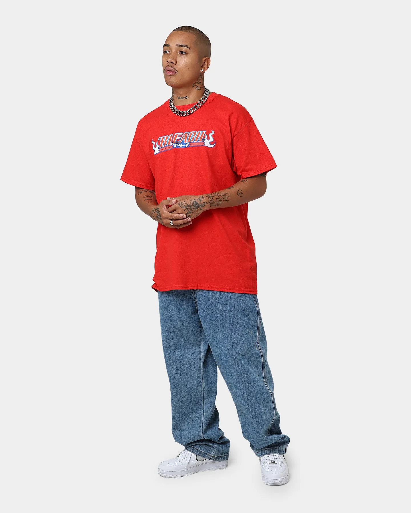Goat Crew Goat Crew X Bleach Logo T-Shirt Red Chic Fit