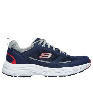 Meadow Glow Skechers Mens Oak Canyon Verketta Trainers Navy/Grey