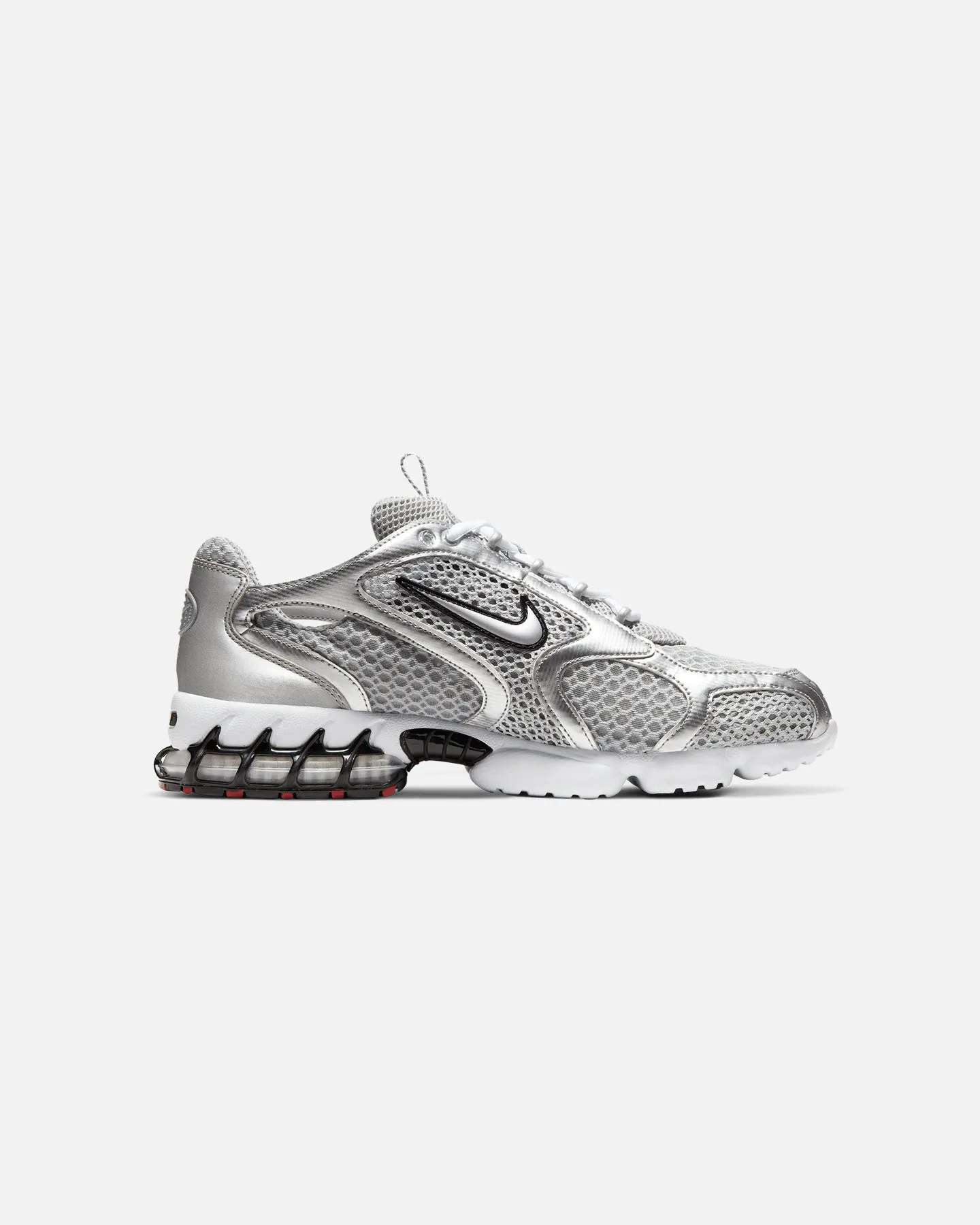 Ergonomic Shape Step Light Nike Air Zoom Spiridon Cage 2 Light Smoke Grey/Metallic Silver
