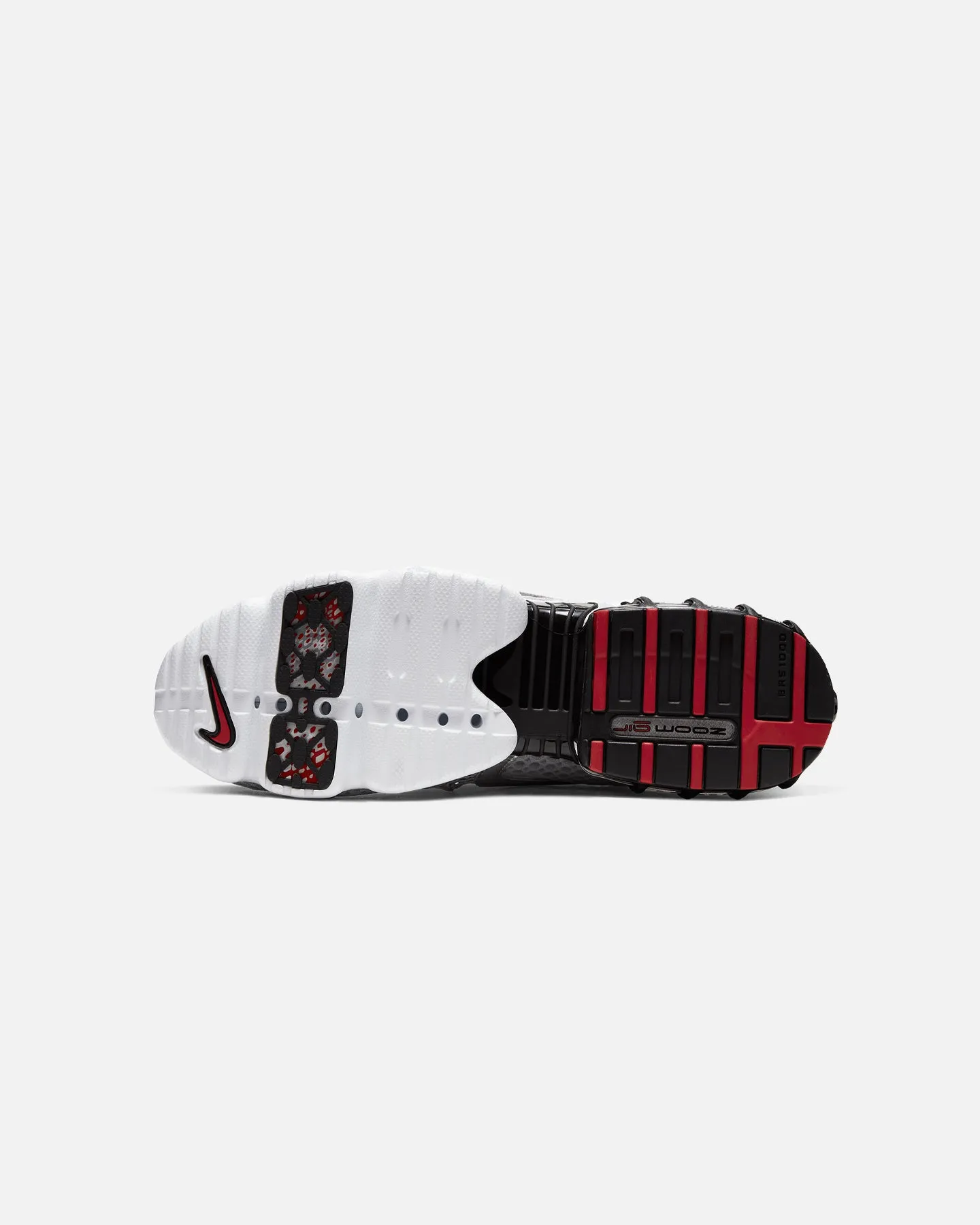Fire Red Old School Nike Air Zoom Spiridon Cage 2 Light Smoke Grey/Metallic Silver