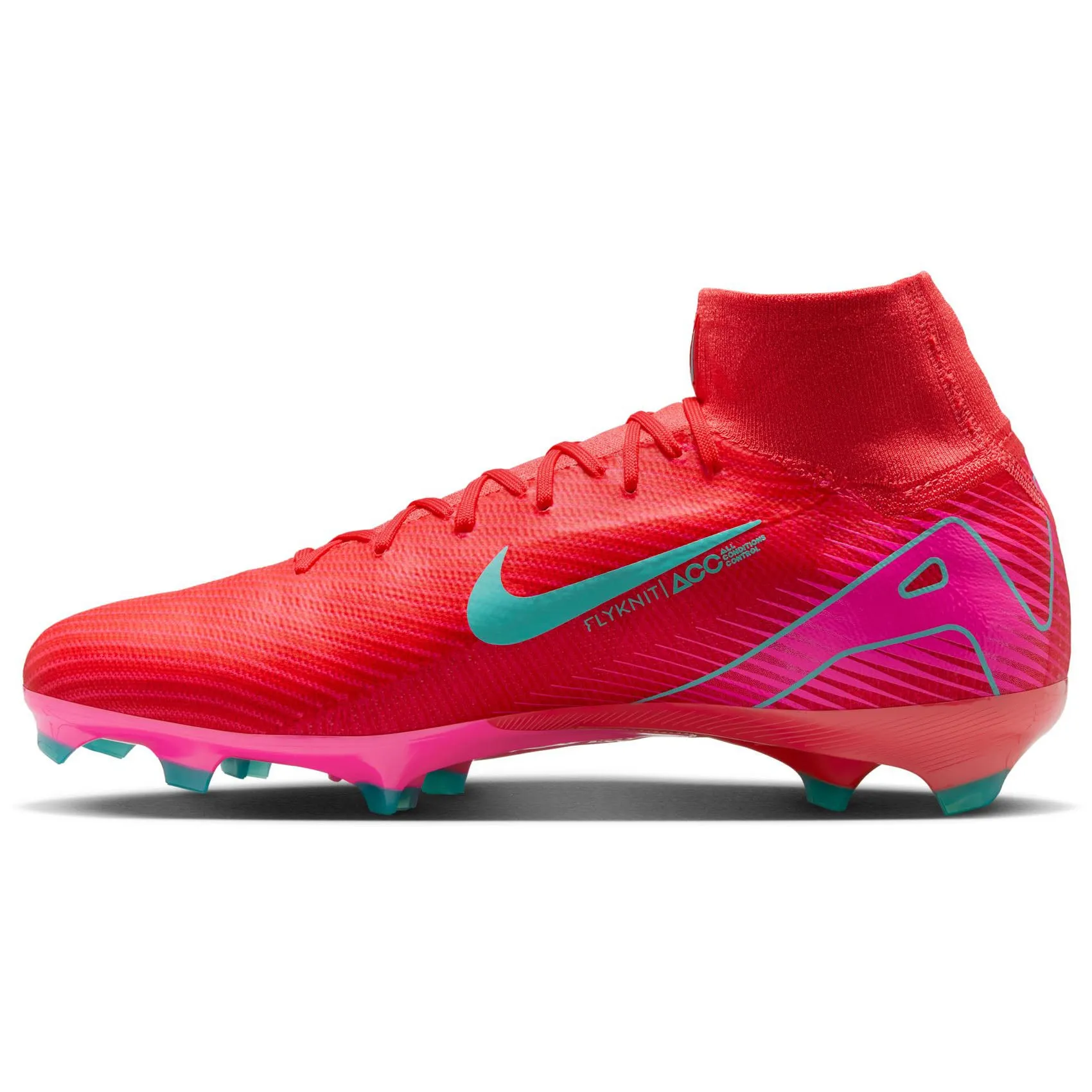 Pressure Distribution Insole Tactile Surface Texture Nike Mercurial Superfly 10 Pro FG High-Top Soccer Football Boots