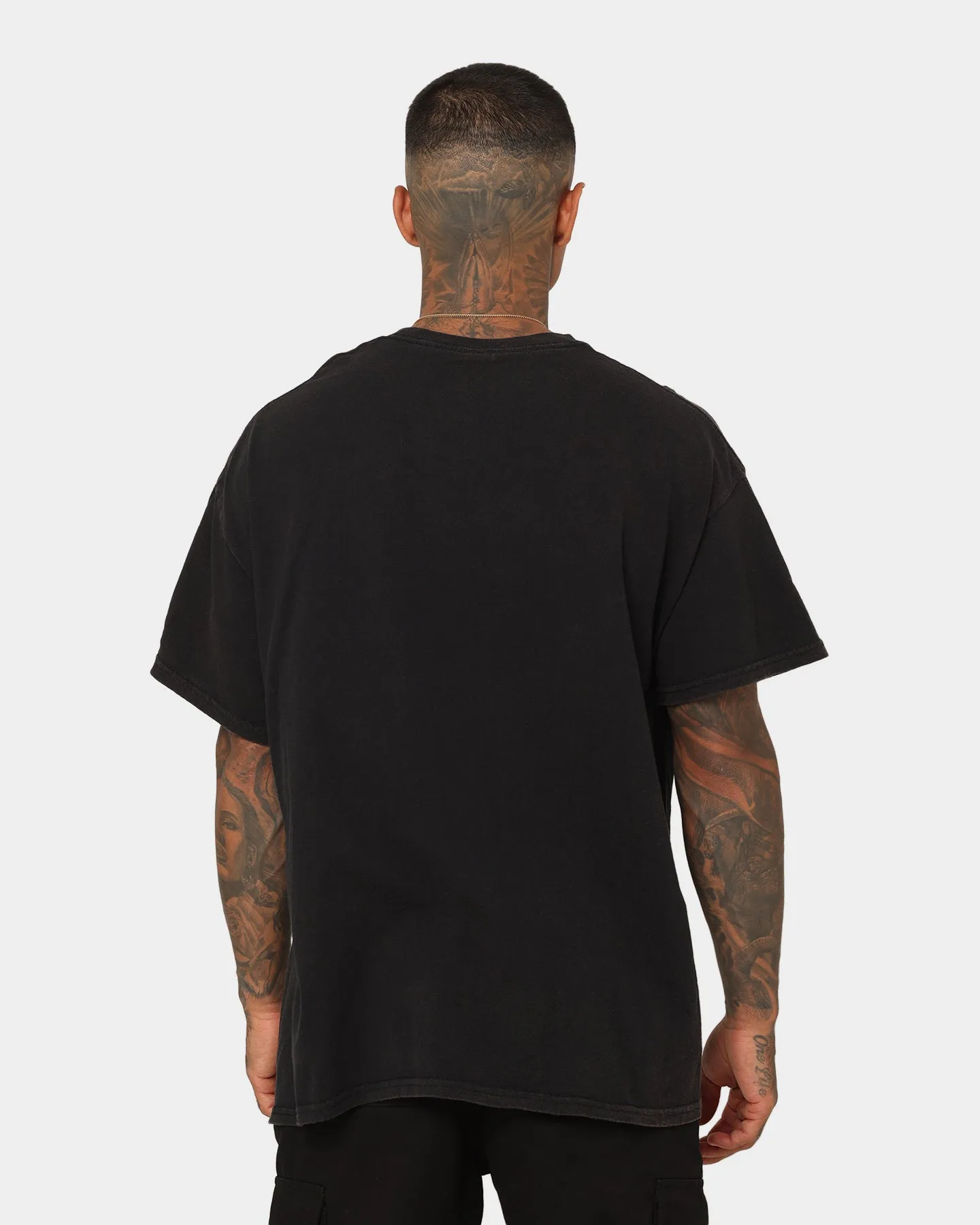 Casual Layer Look Light and Comfortable UFC By Goat Crew Israel Adesanya Stylebender Vintage T-Shirt Black Wash