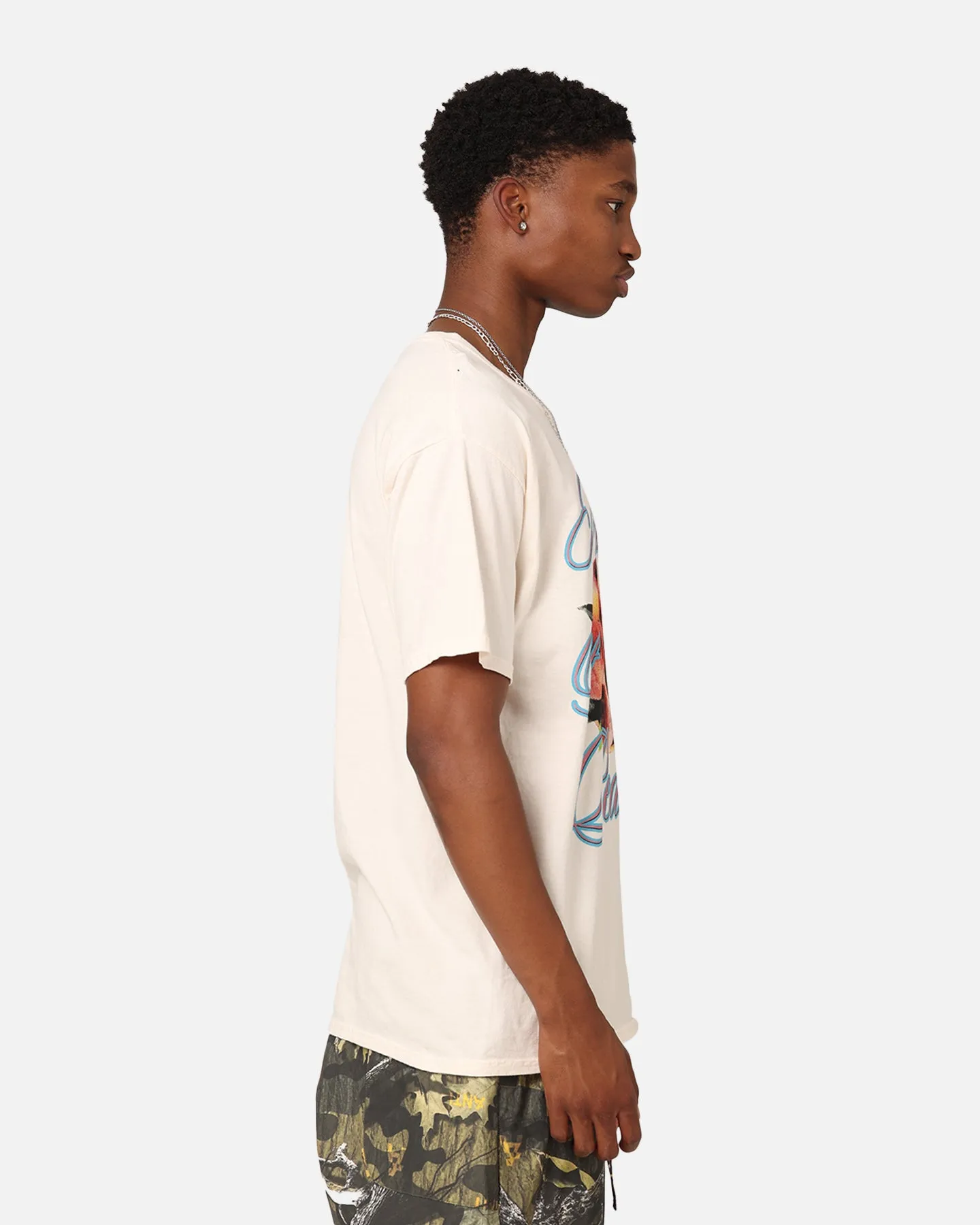Classic Color Goat Crew Peaches T-Shirt Off White