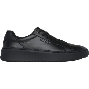 Skechers Mens Court Break Suit Sneaker Black Thermal Insulation Shock Absorption Midsole