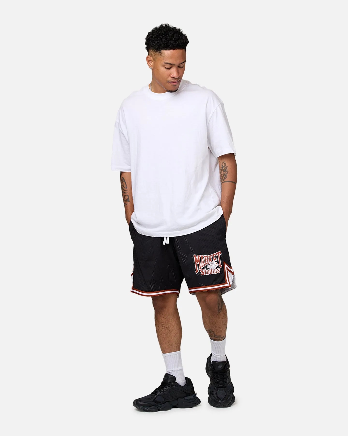 Market Dulldogs Mesh Shorts Black Chill Ready Camouflage Style