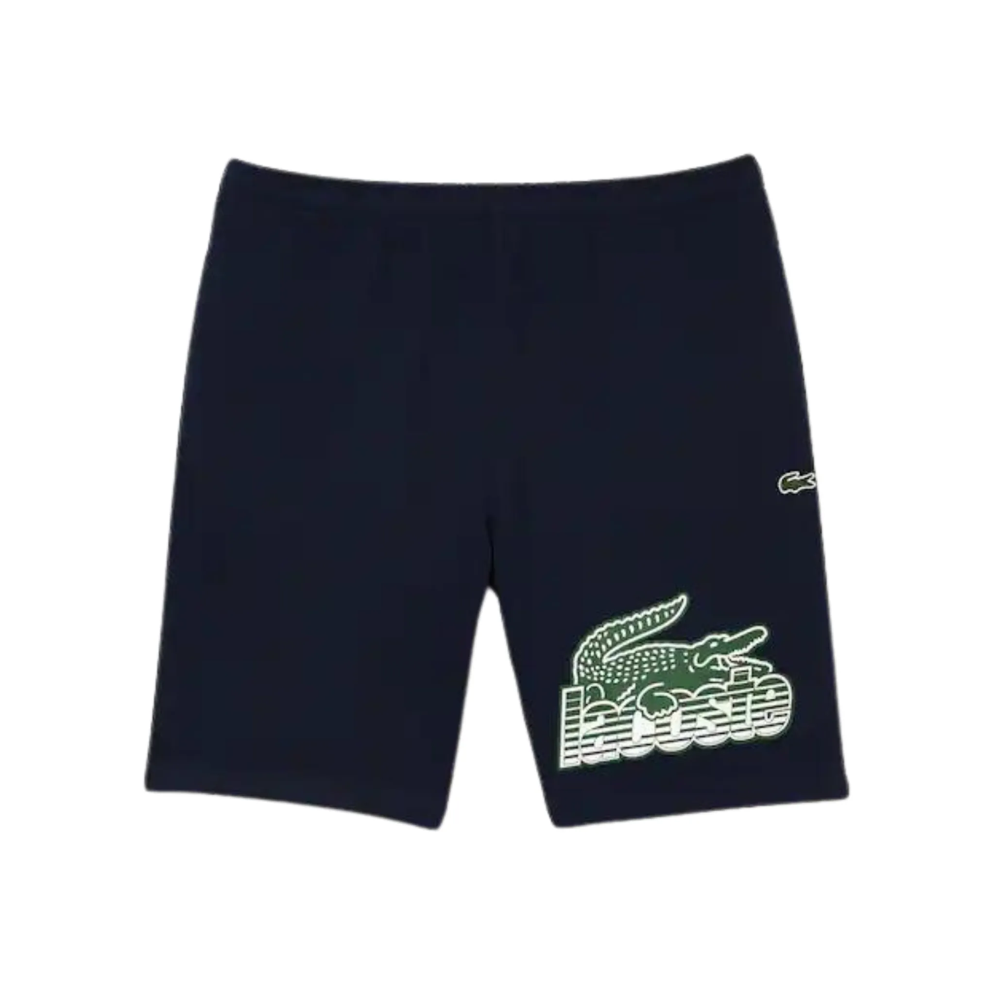 Lacoste Unbrushed Cotton Fleece Shorts (Navy) Lightweight Layering