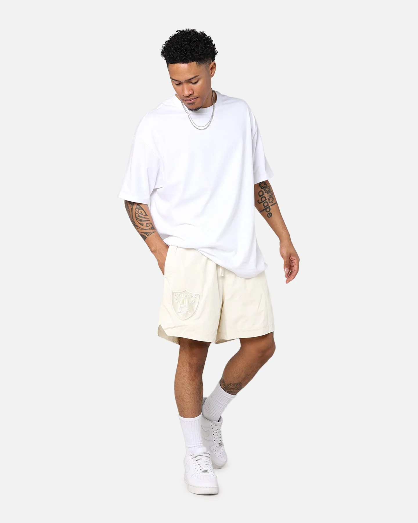 Shock Dispersing Architecture graduation season Pro Standard Las Vegas Raiders Neutral 2.0 Shorts Eggshell