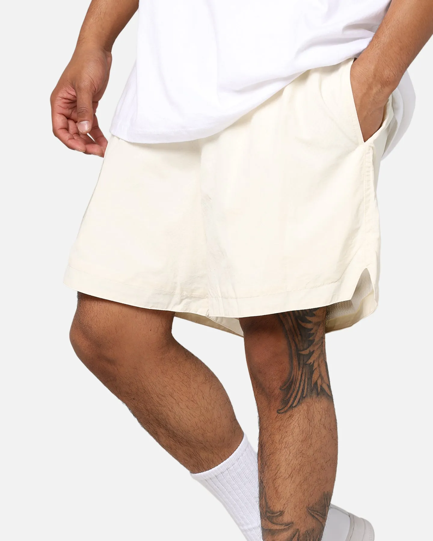 Belt loops Neat Look Pro Standard Las Vegas Raiders Neutral 2.0 Shorts Eggshell