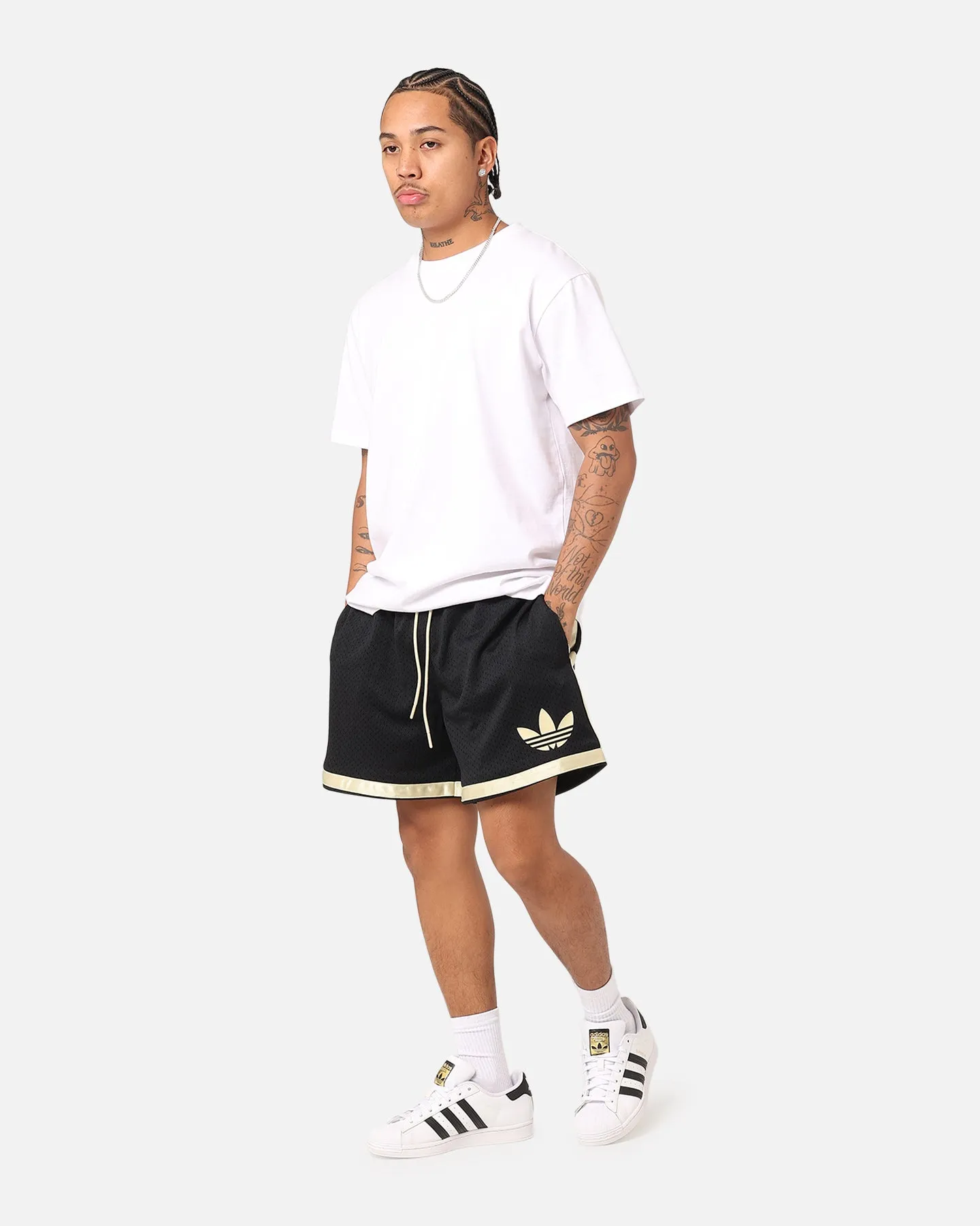 Adidas OG Shorts Black Dance wear Slip Resistant Inner Grip
