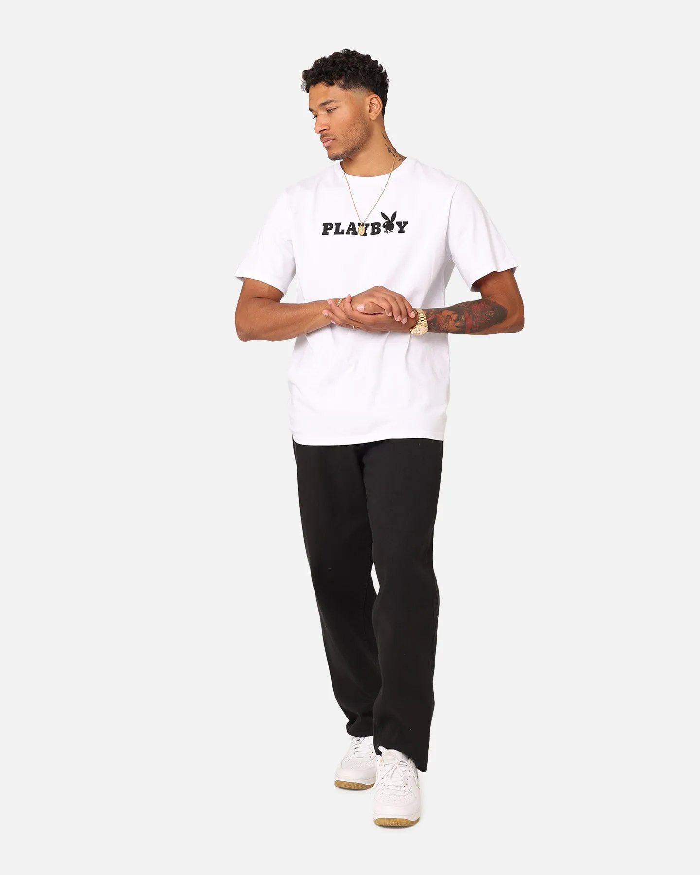Travel convenience Playboy Playboy Bunny O T-Shirt White