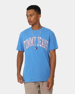 Recycled Polyester Thread Weekend Style Tommy Jeans TJM Classic Collegiate T-Shirt Mesmerizing Blue
