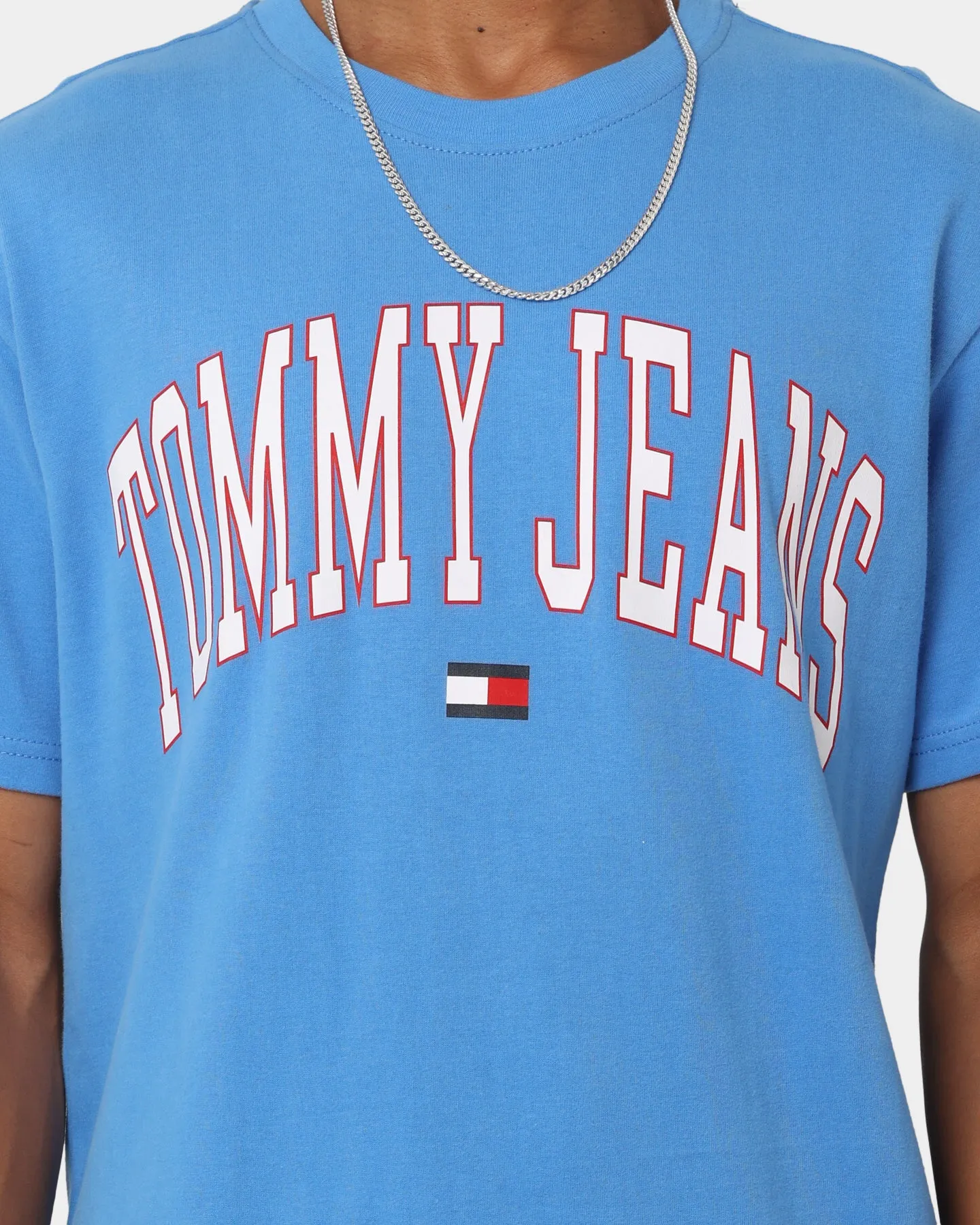 yoga clothing Tommy Jeans TJM Classic Collegiate T-Shirt Mesmerizing Blue