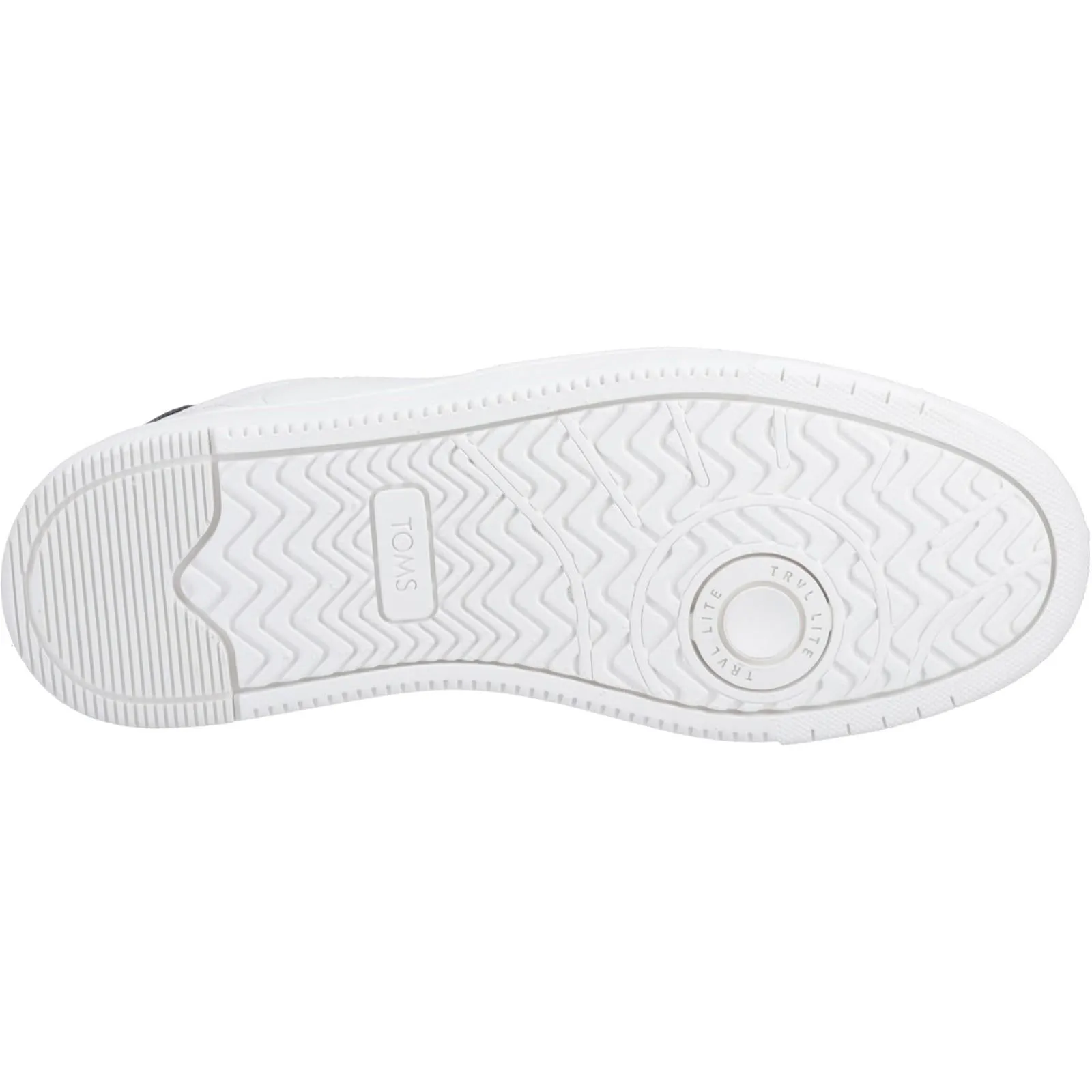TOMS Mens TRVL LITE Court Trainer White/Black Weekend Casual All Day Weekend Warriors