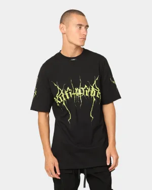 The Anti Order Youthquake T-Shirt Black/Green Soft Texture