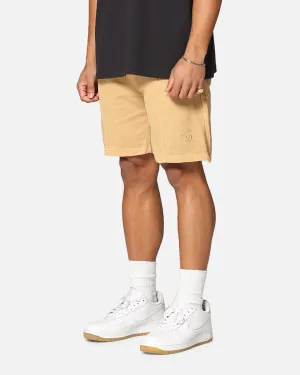 Stretchable Fit Dreamville Tonal Sweat Shorts Sand Wash