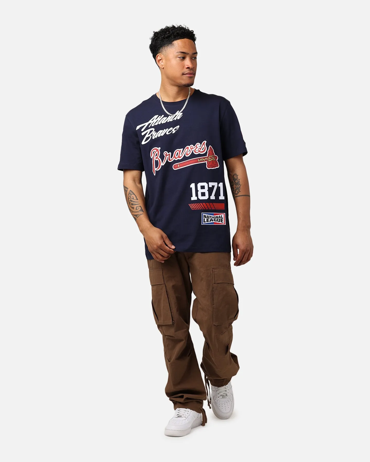 Chic Look Quick Comfort Pro Standard Atlanta Braves Fast Lane SJ T-Shirt Midnight Navy