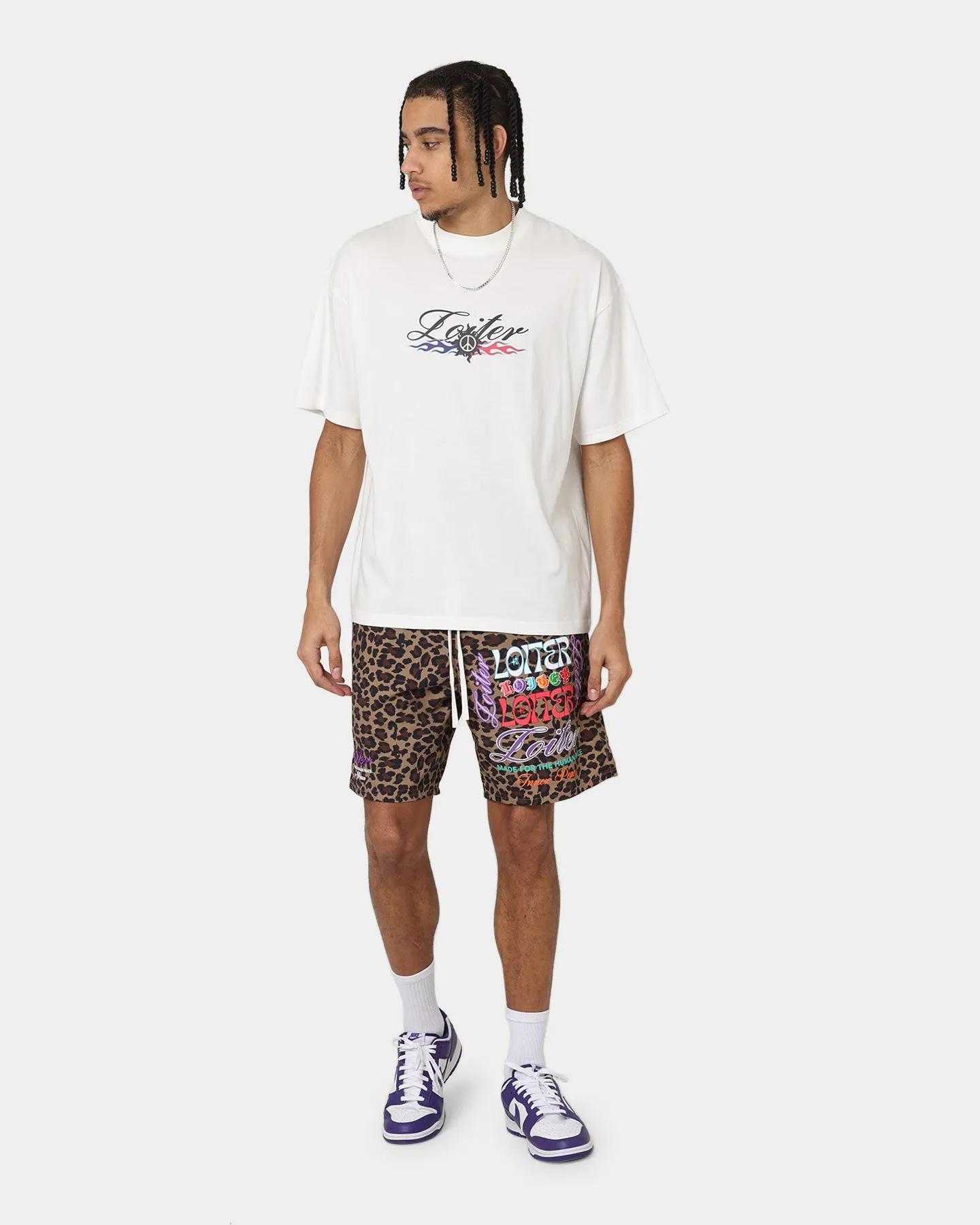 Loiter Forbidden Walk Shorts Leopard Effortless Wear