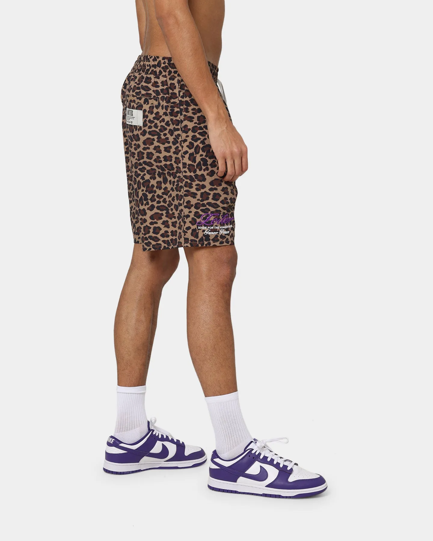 Chill Wear Loiter Forbidden Walk Shorts Leopard