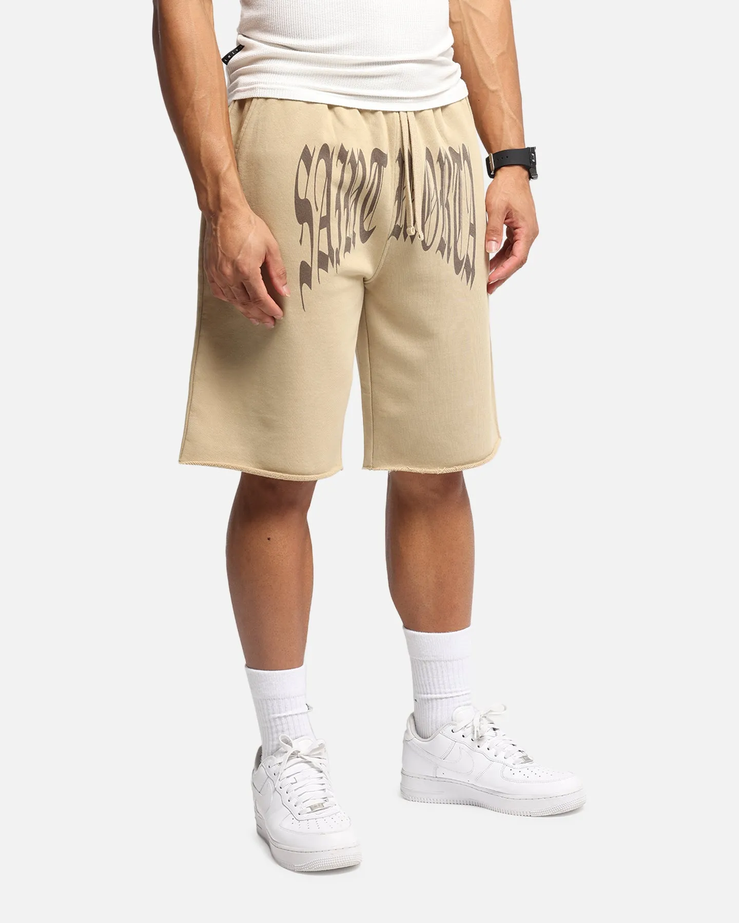 Airy Touch Saint Morta Vill Park Sweat Shorts Pigment Stone