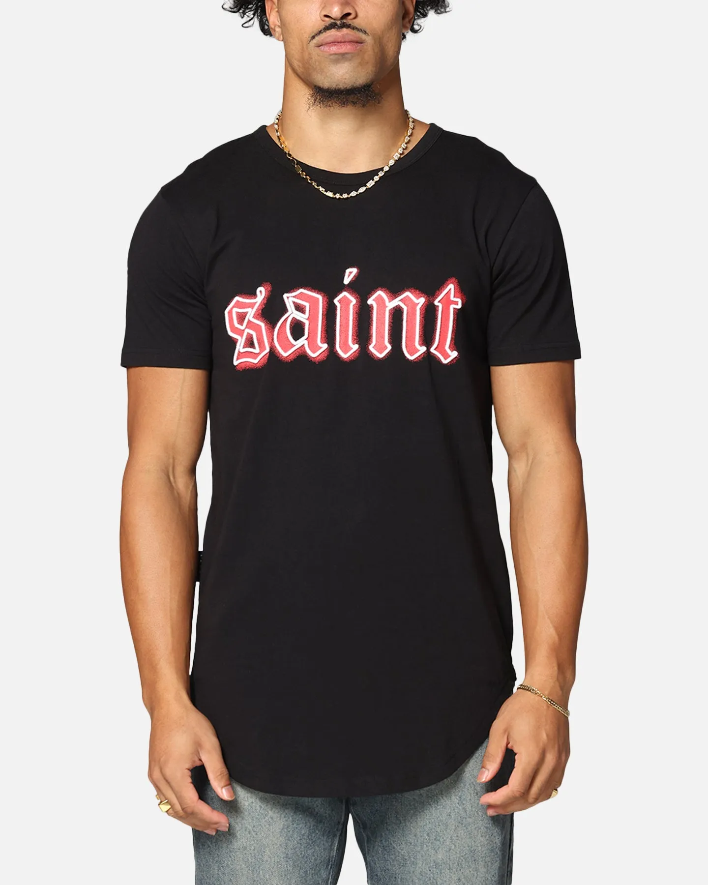Comfortable Layering Perfect for Travel Saint Morta Cambronne El Duplo SS Tee Black/Red