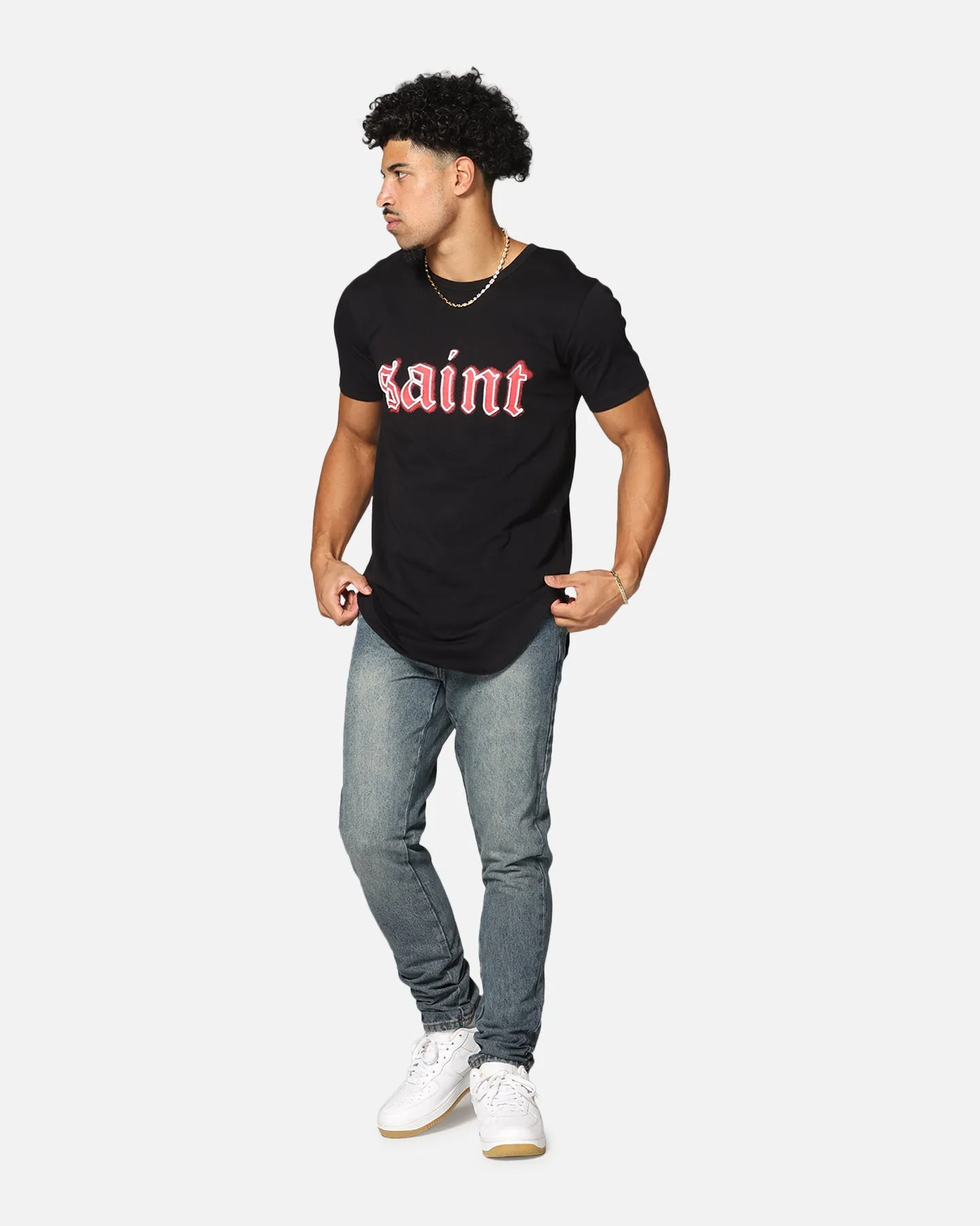 Saint Morta Cambronne El Duplo SS Tee Black/Red TemperatureRegulating Abrasion resistant