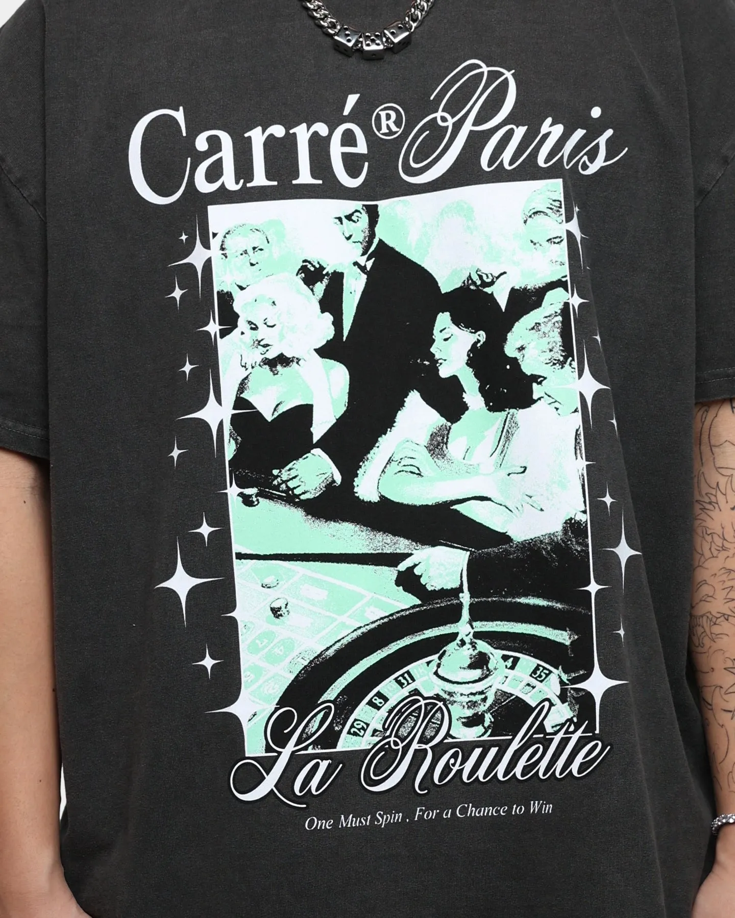 Carr?? Spin Vintage T-Shirt Black Wash Beach Outfit Travel Wear