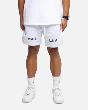 Balanced Design Flexible Mobility The Anti Order Post Season Basketball Shorts White/Black