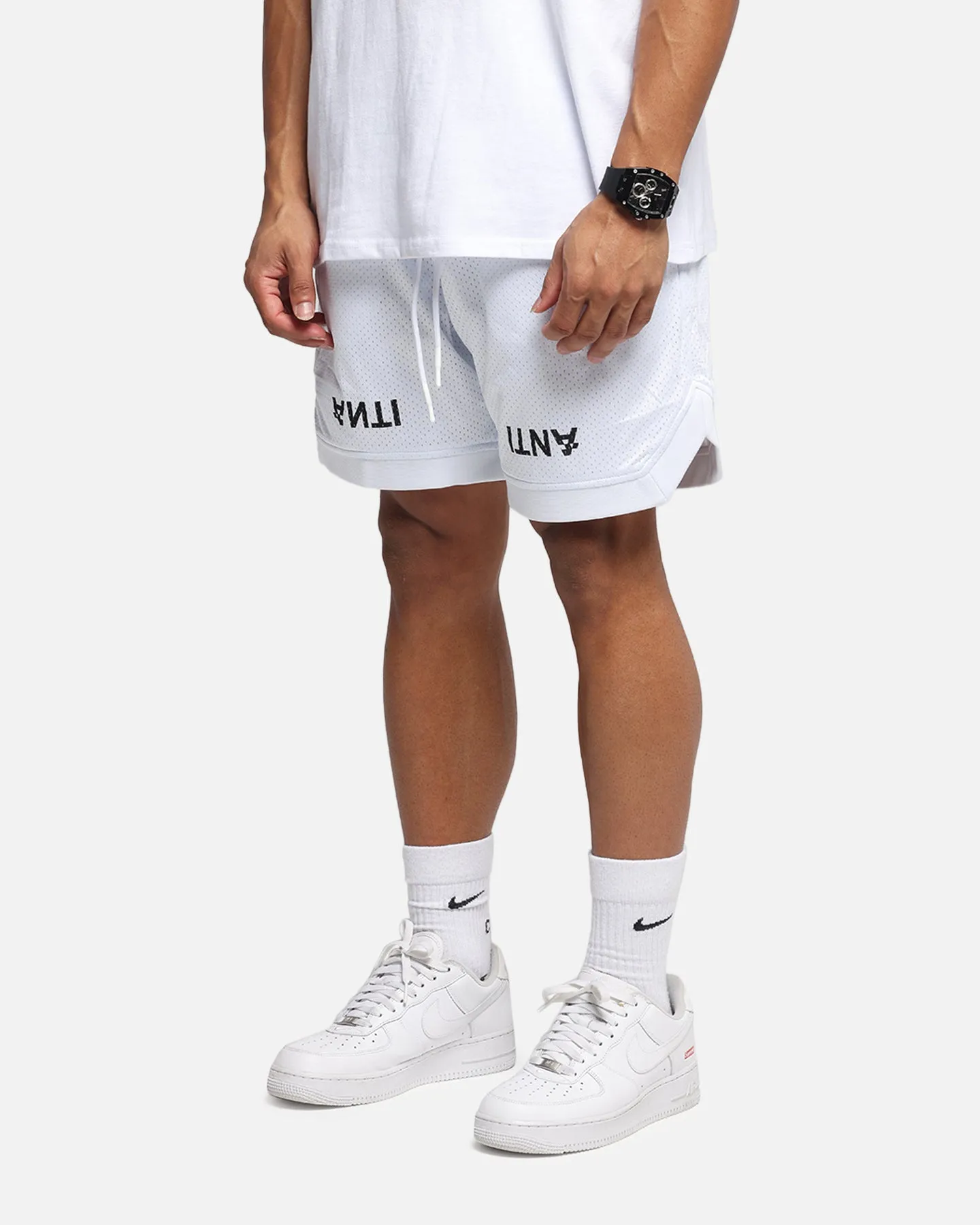 The Anti Order Post Season Basketball Shorts White/Black Outdoor Essentials All Day Fit