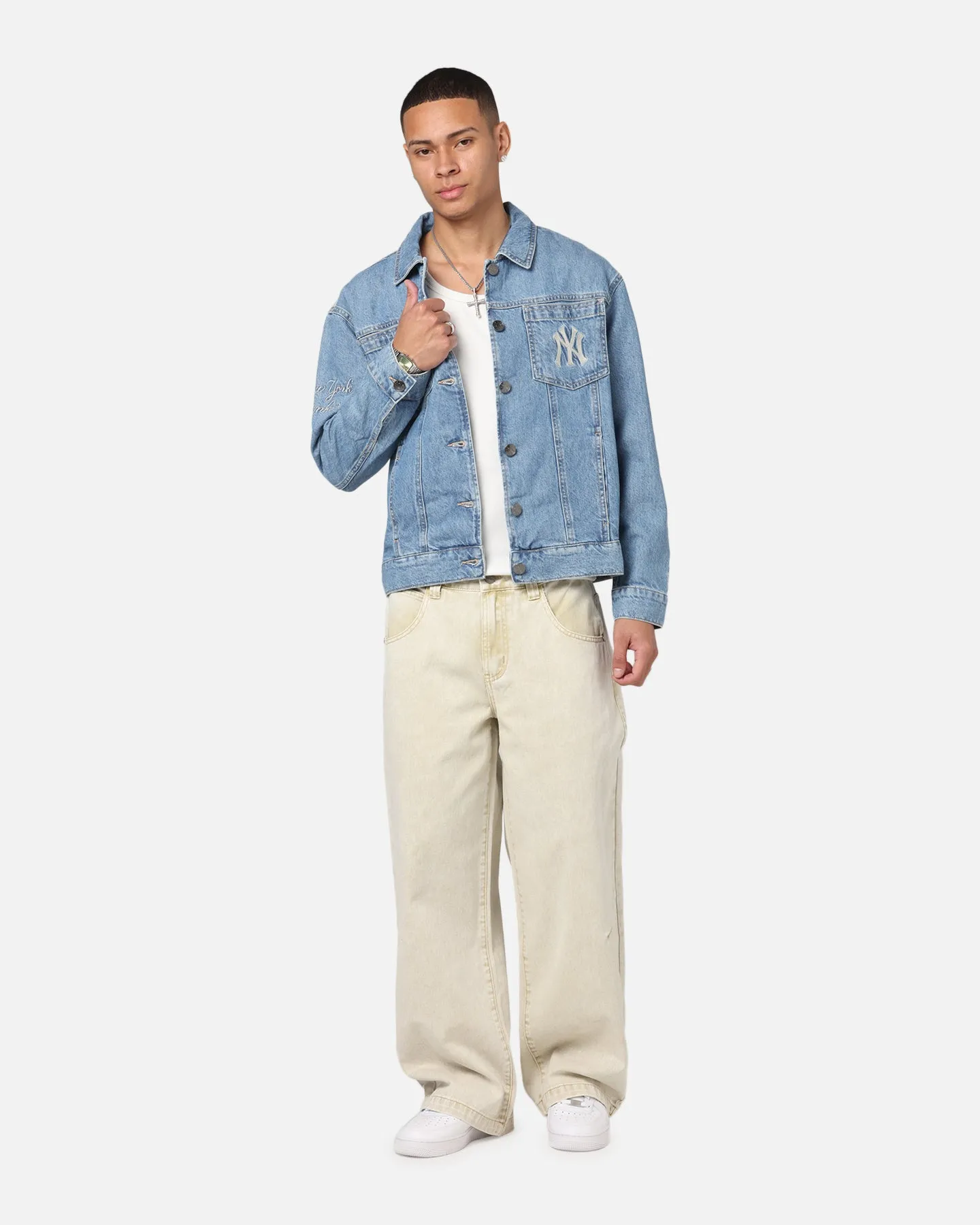 fitted fit Credit New Era New York Yankees MLB Denim Jacket Denim
