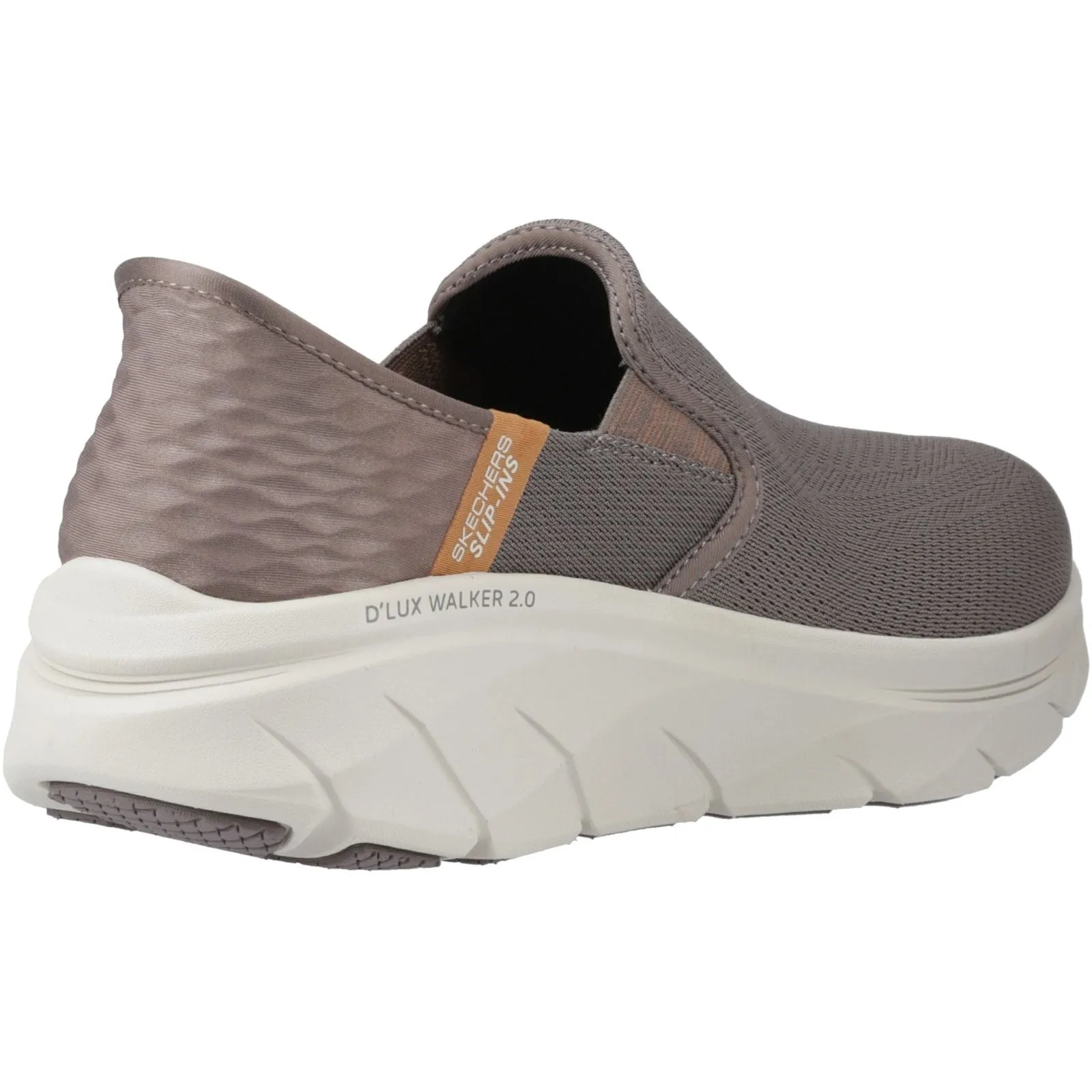 Skechers Mens D'Lux Walker 2.0 Shoes Brown Flexible Arch Support Dance Floor