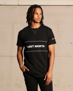 Saint Morta Moto Lafayette T-Shirt Black/White High-Quality Fabric Running Speed