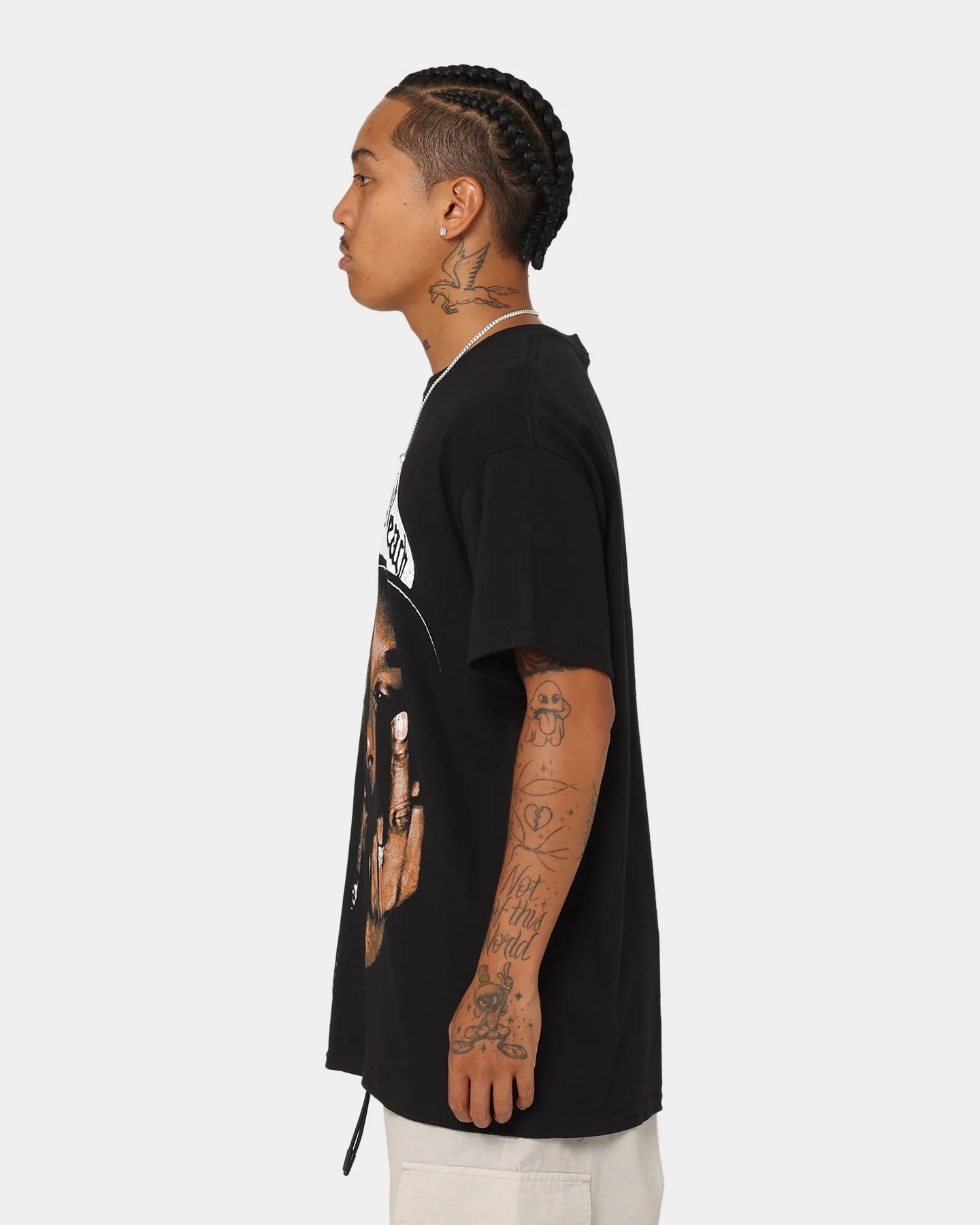 EasyCareFinish All-day style Snoop Dogg Face T-Shirt Black