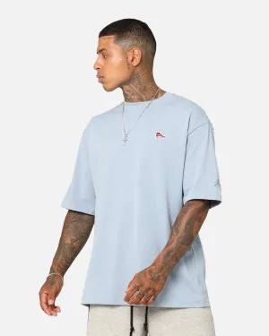 Jordan Brand Sneaker Patch Crew T-Shirt Blue Grey Outdoor Activity Basic Piece