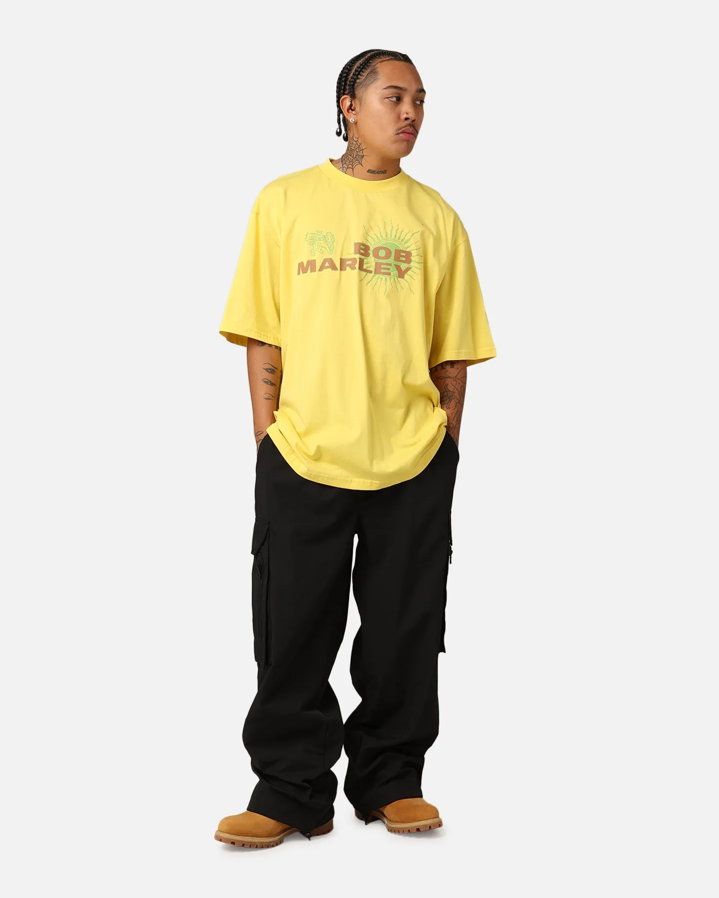 Bob Marley Portrait T-Shirt Gold Summer cool