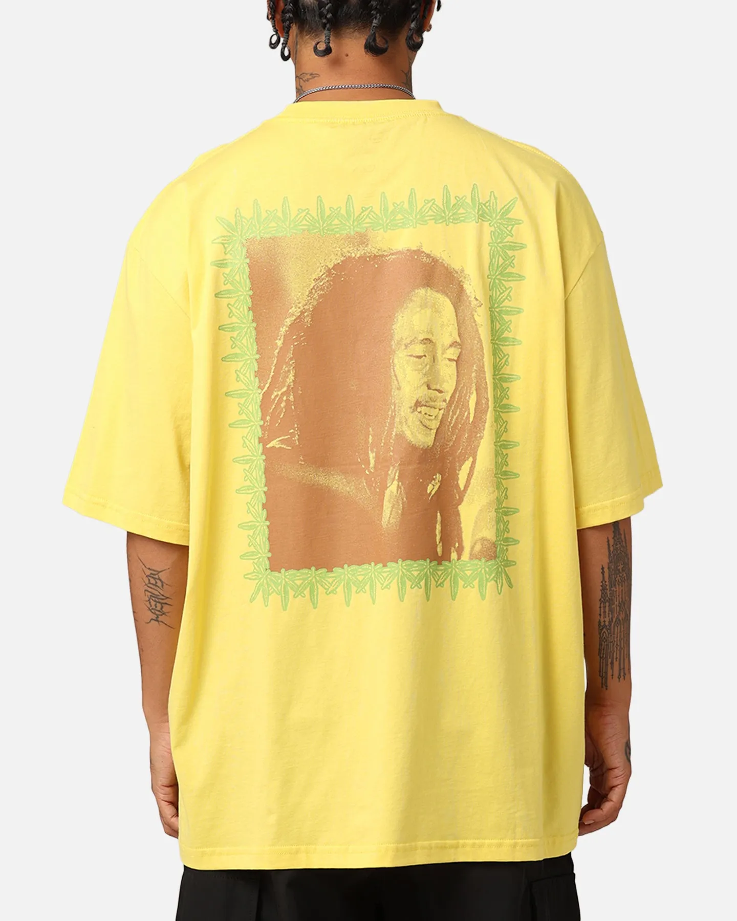 Outdoor Comfort Style Chill Comfort Bob Marley Portrait T-Shirt Gold