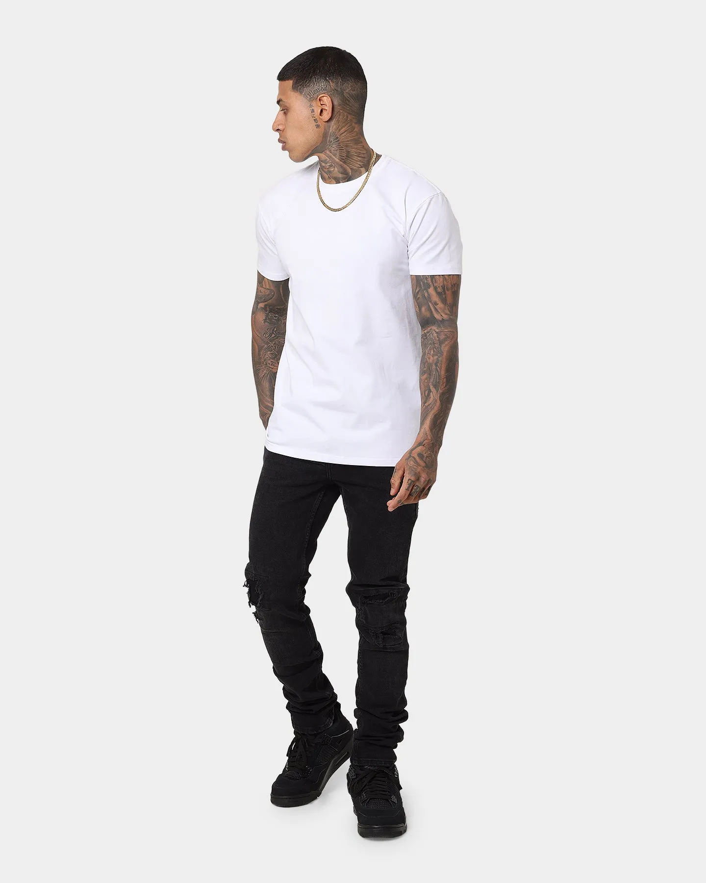 Emperor Apparel Essential Hustle T-Shirt White Universal Silhouette Versatile Fashion