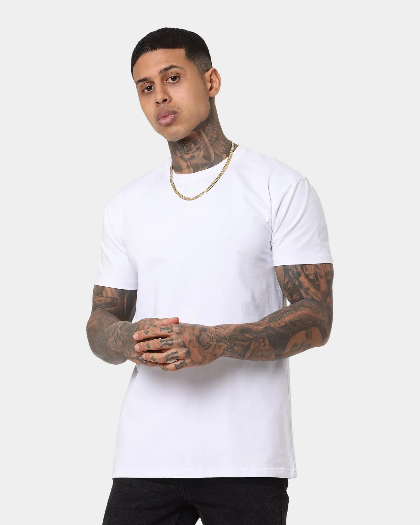 Emperor Apparel Essential Hustle T-Shirt White UVProtectionFinish Printed design