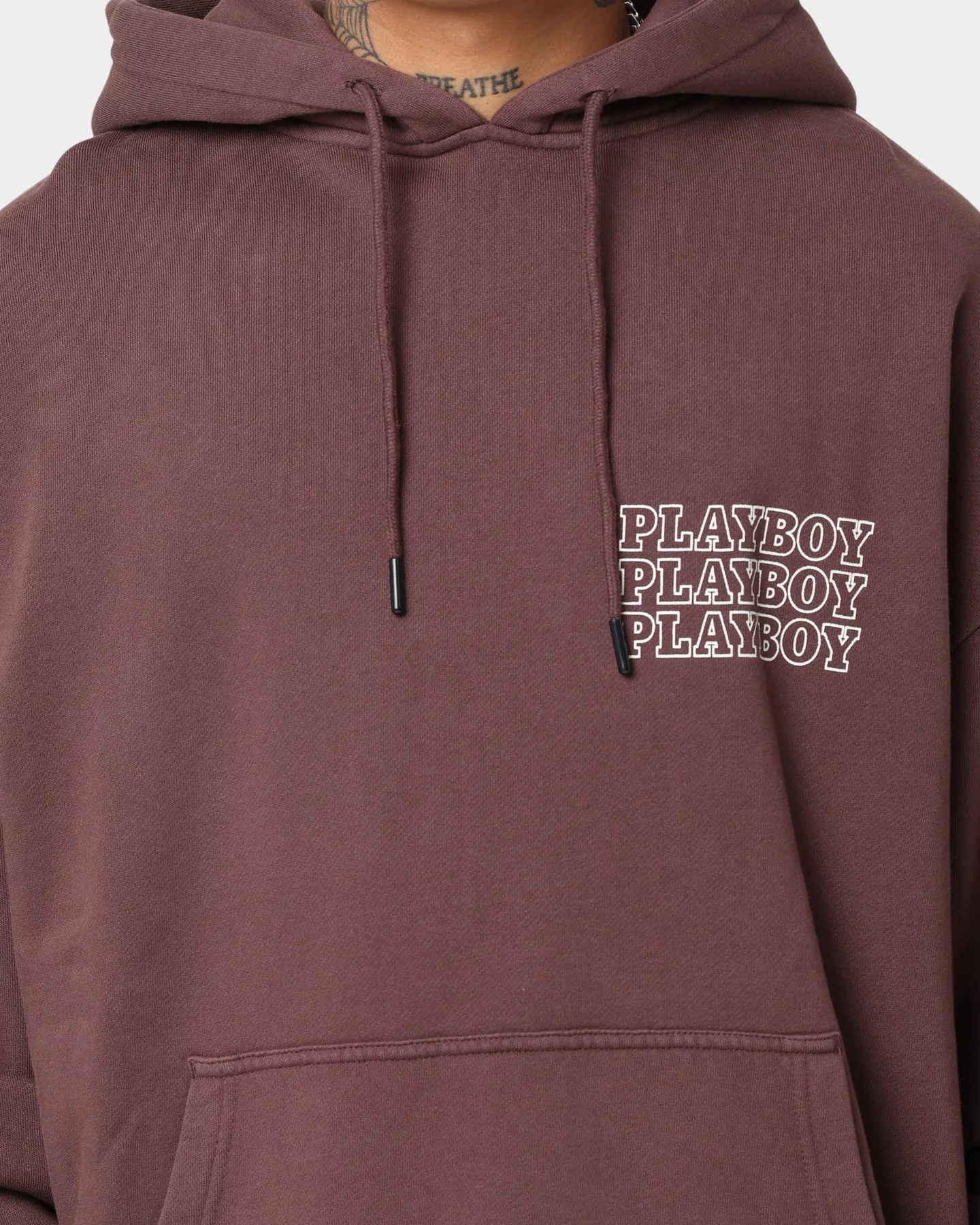 Playboy November 2013 Sepia Hoodie Brown Ribbed Hem Details Trend Feel
