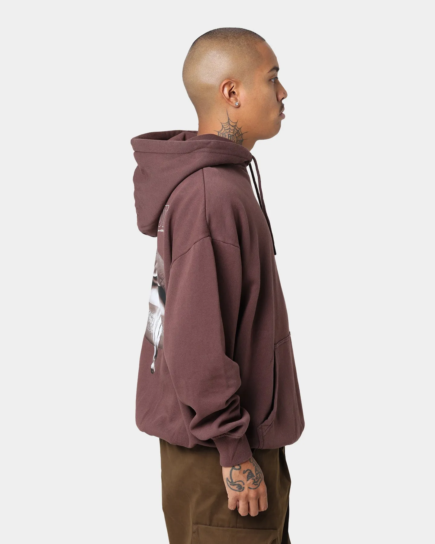 Everyday Comfort Kangaroo Pocket Style Playboy November 2013 Sepia Hoodie Brown