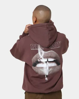 Playboy November 2013 Sepia Hoodie Brown Kangaroo Pocket