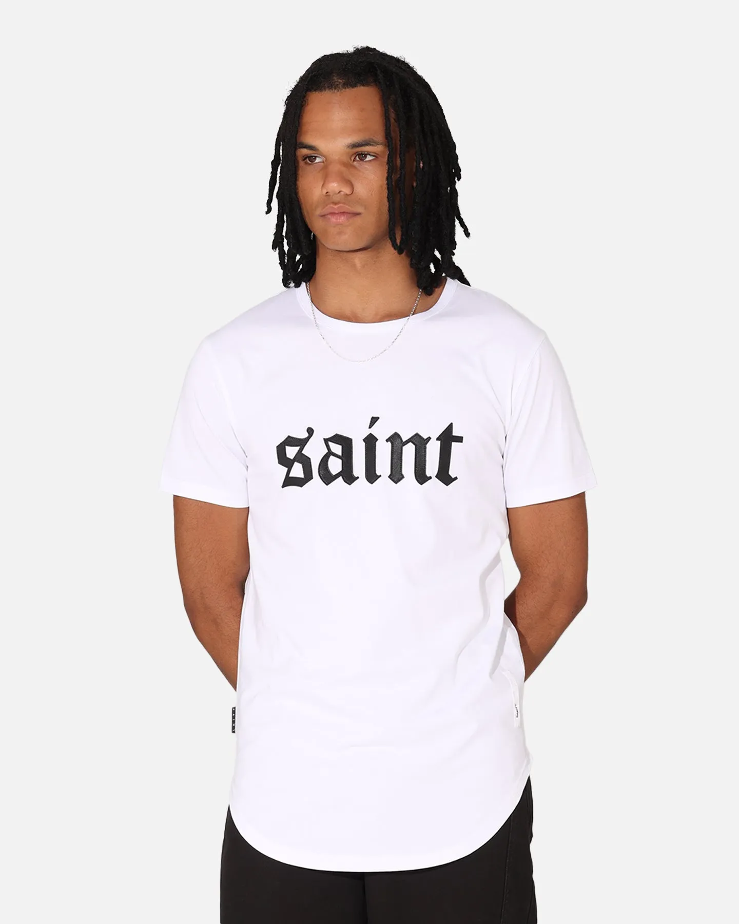 Saint Morta Cambronne El Duplo SS Tee White/Black Slim Fit Design Men's masculinity
