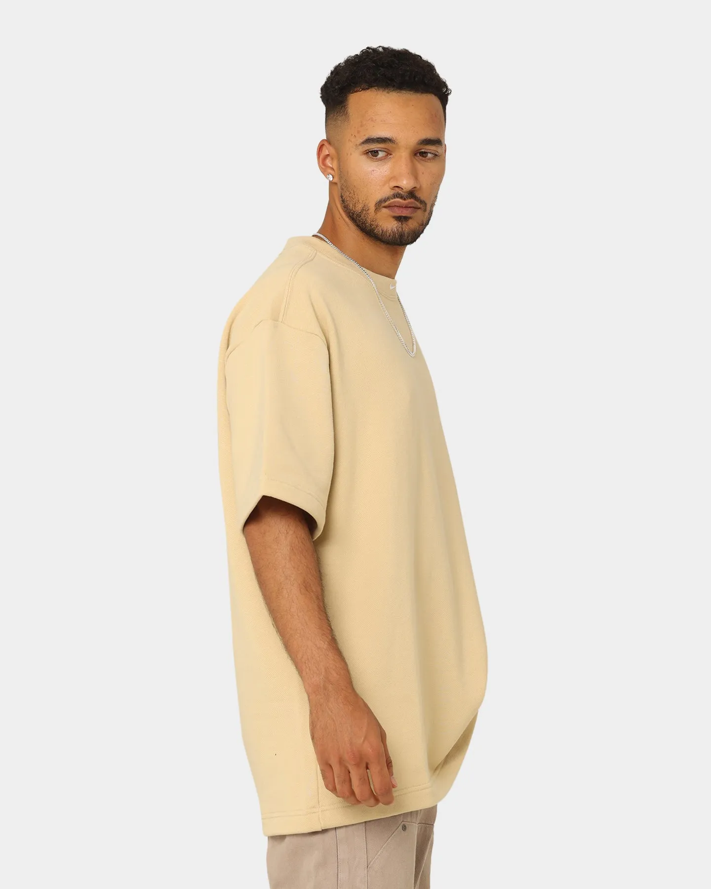 Simple Yet Elegant Timeless Look Wear Nike Nike Sportswear Circa French Terry T-Shirt Team Gold/White