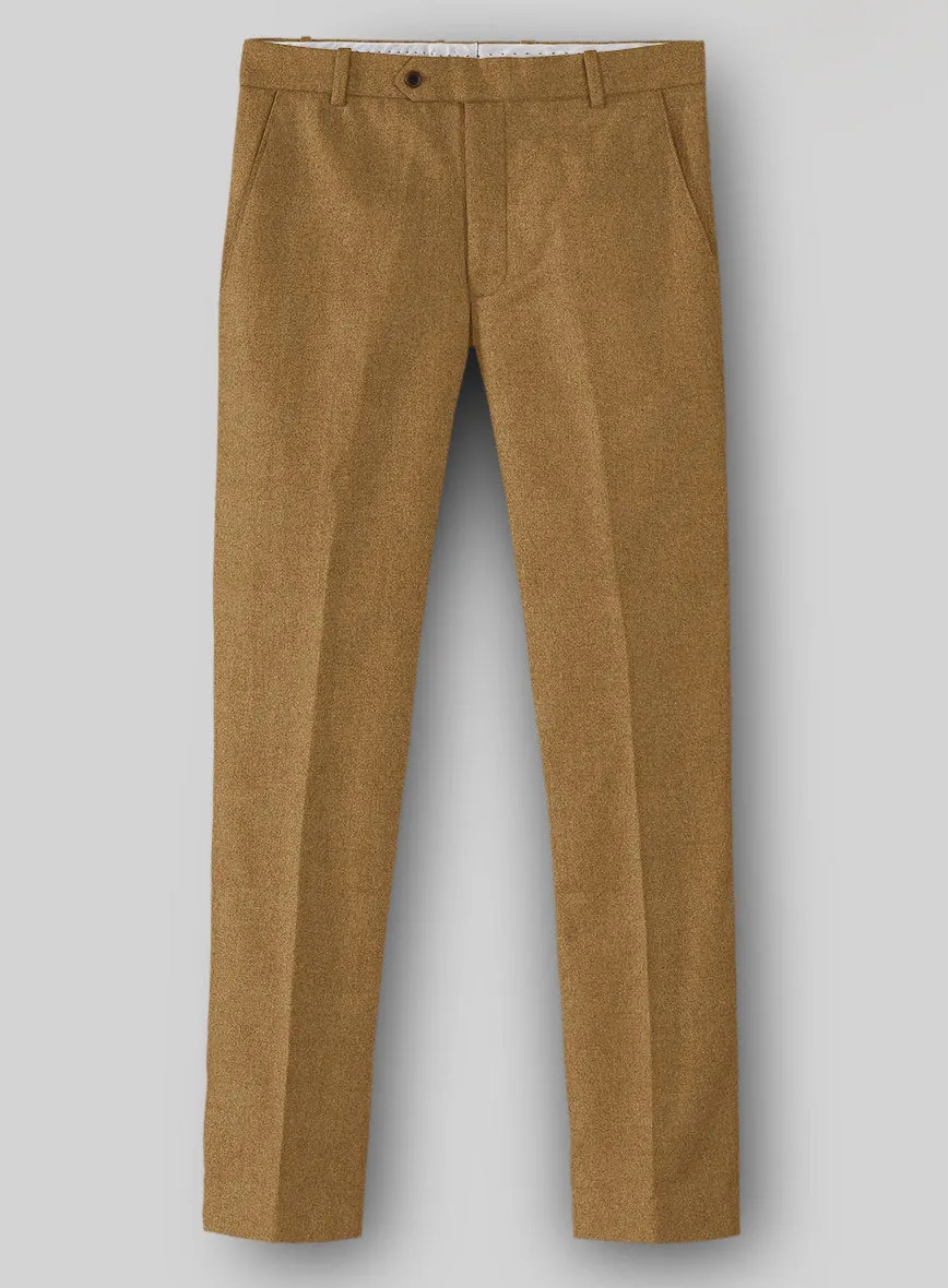 Naples Camel Tweed Pants Smart and Tailored
