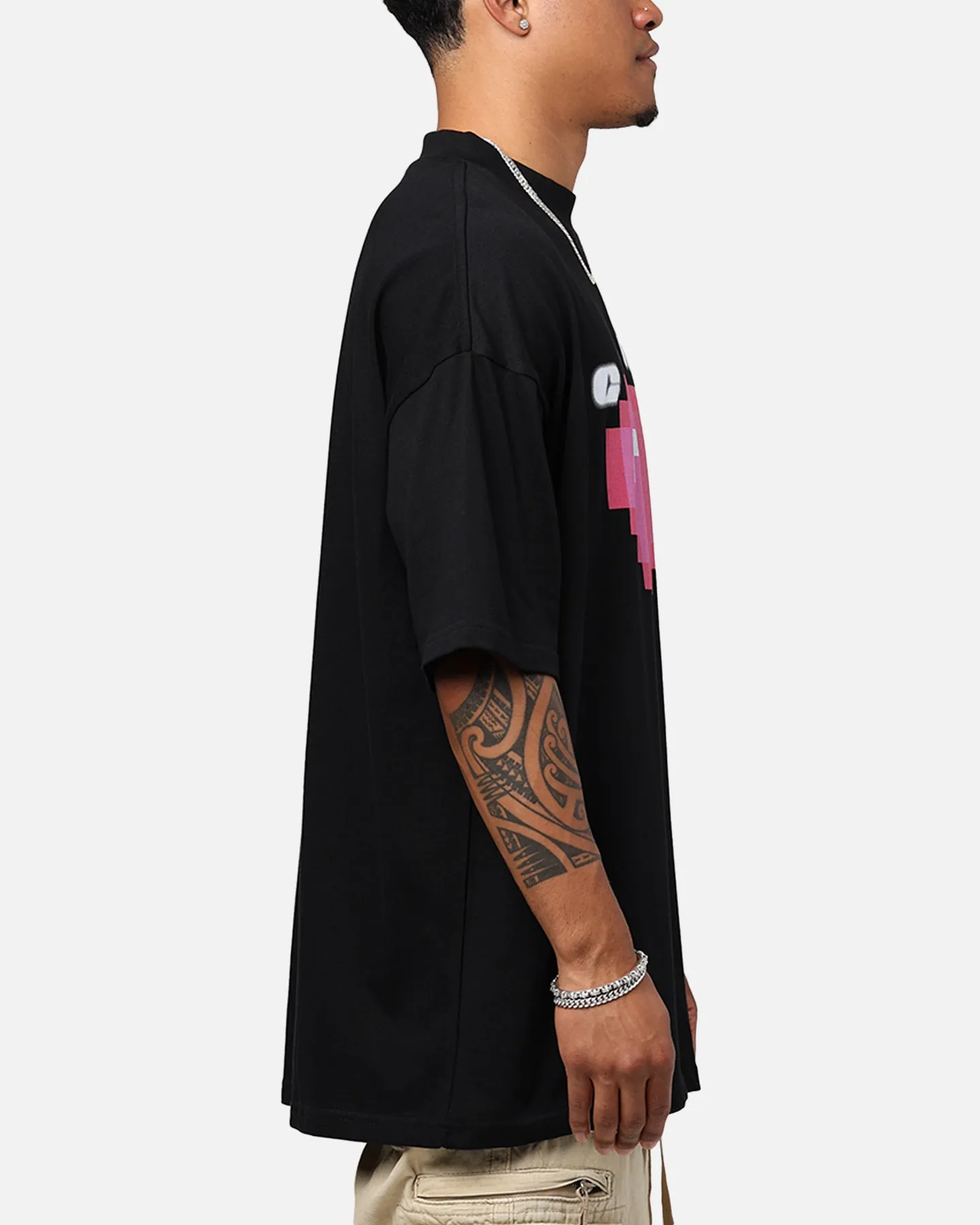 Evergreen Carre Digi Mock T-Shirt Black