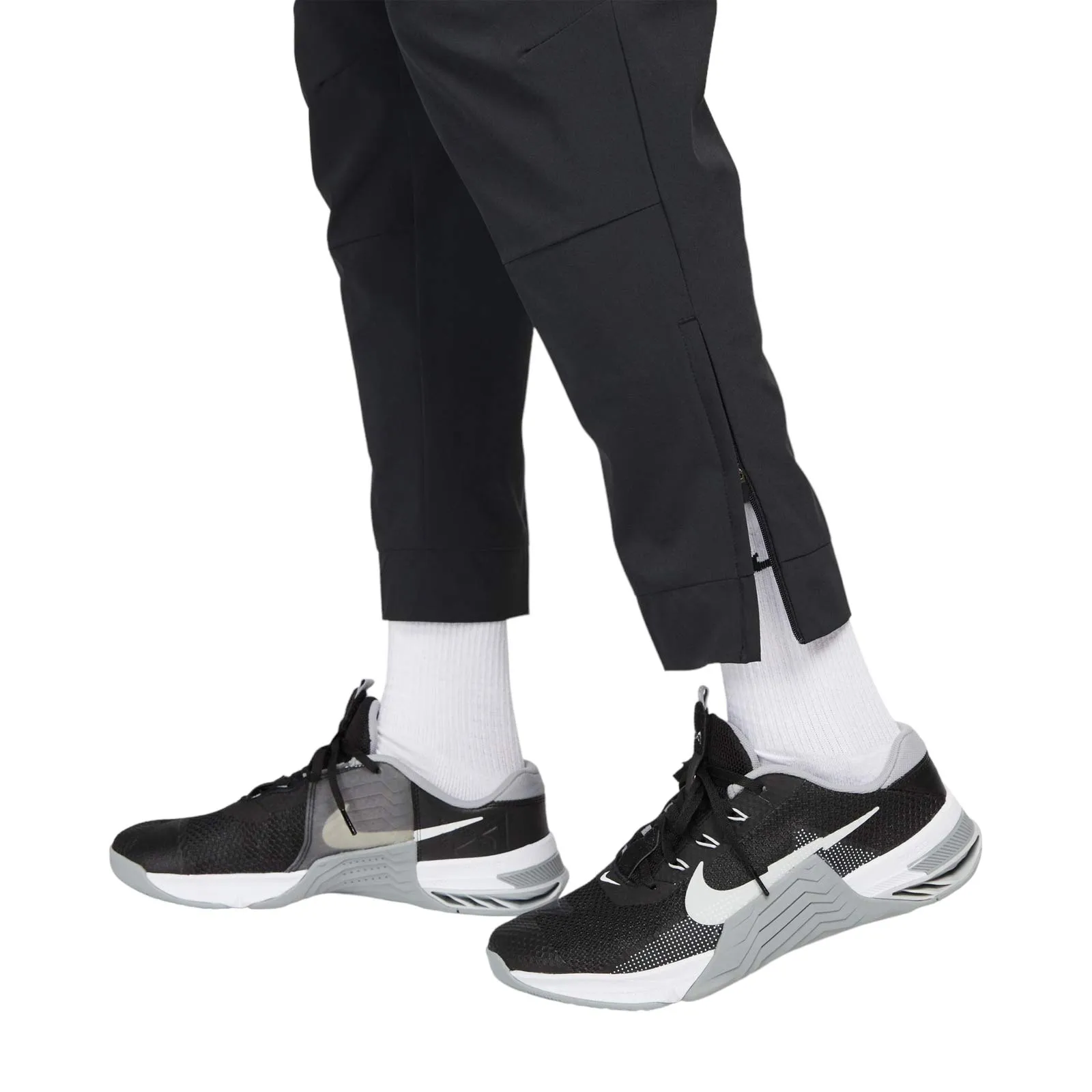 Nike Unlimited Mens Dri-FIT Zippered Cuff Versatile Pants Reflective Trims Active Cushion