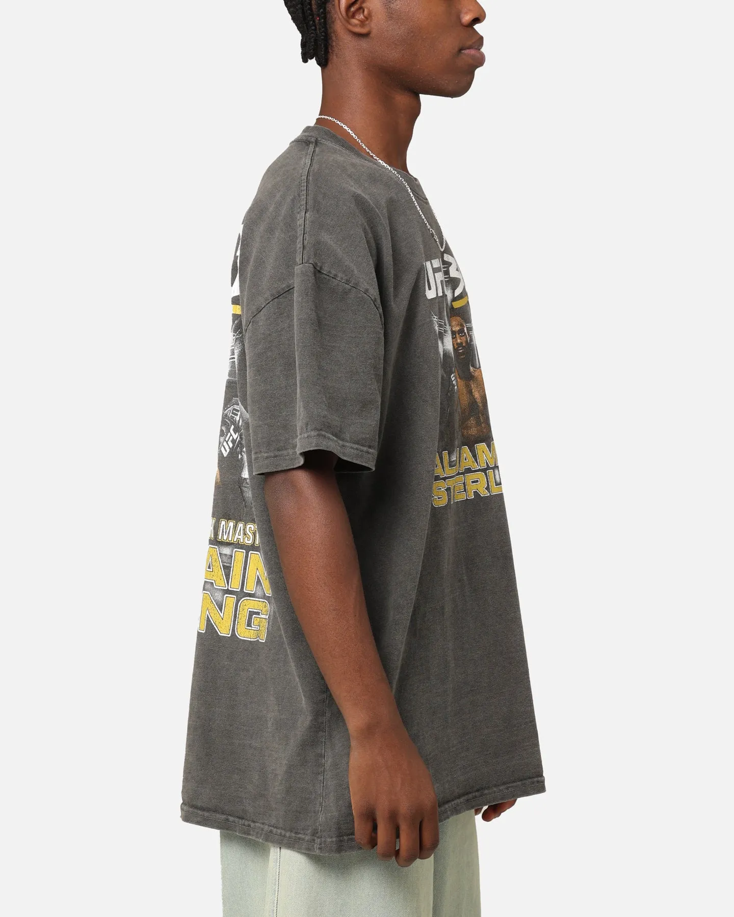 Beach Outfit UFC By Culture Kings Aljamain Sterling 300 Heavyweight T-Shirt Black Wash